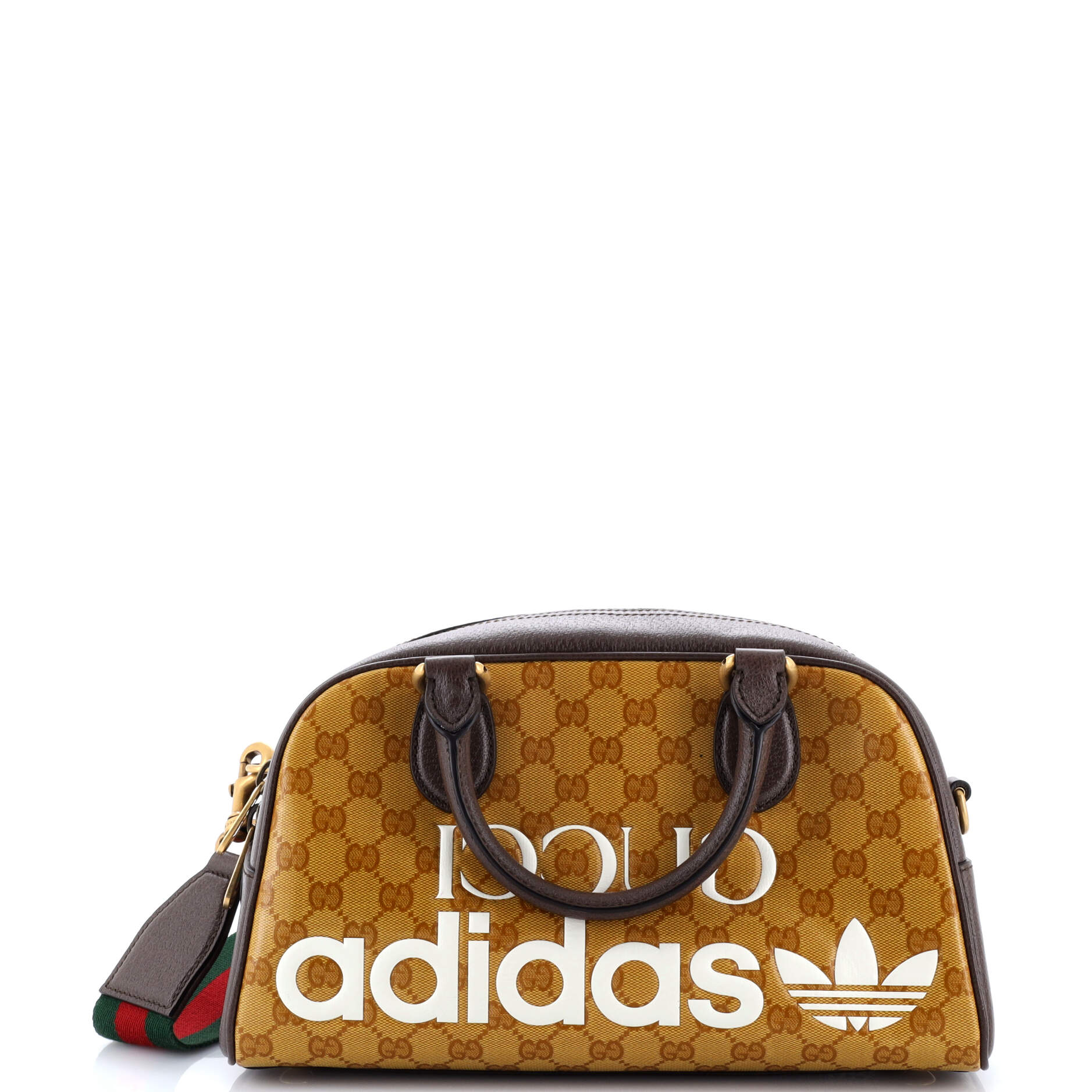 x adidas Duffle Bag GG Coated Canvas Mini