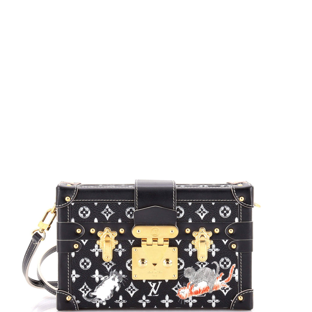 Petite Malle Handbag Limited Edition Grace Coddington Catogram Canvas