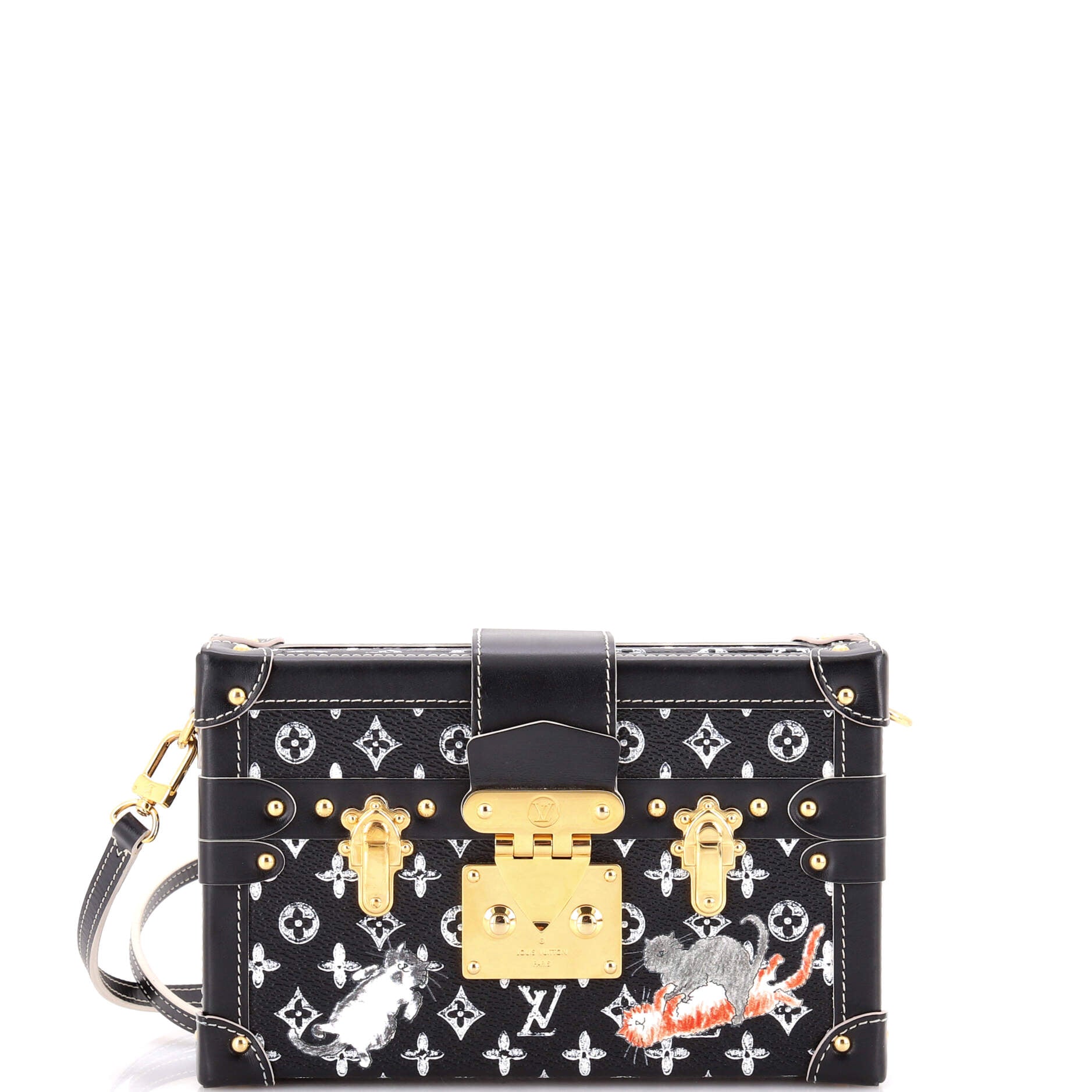 Petite Malle Handbag Limited Edition Grace Coddington Catogram Canvas
