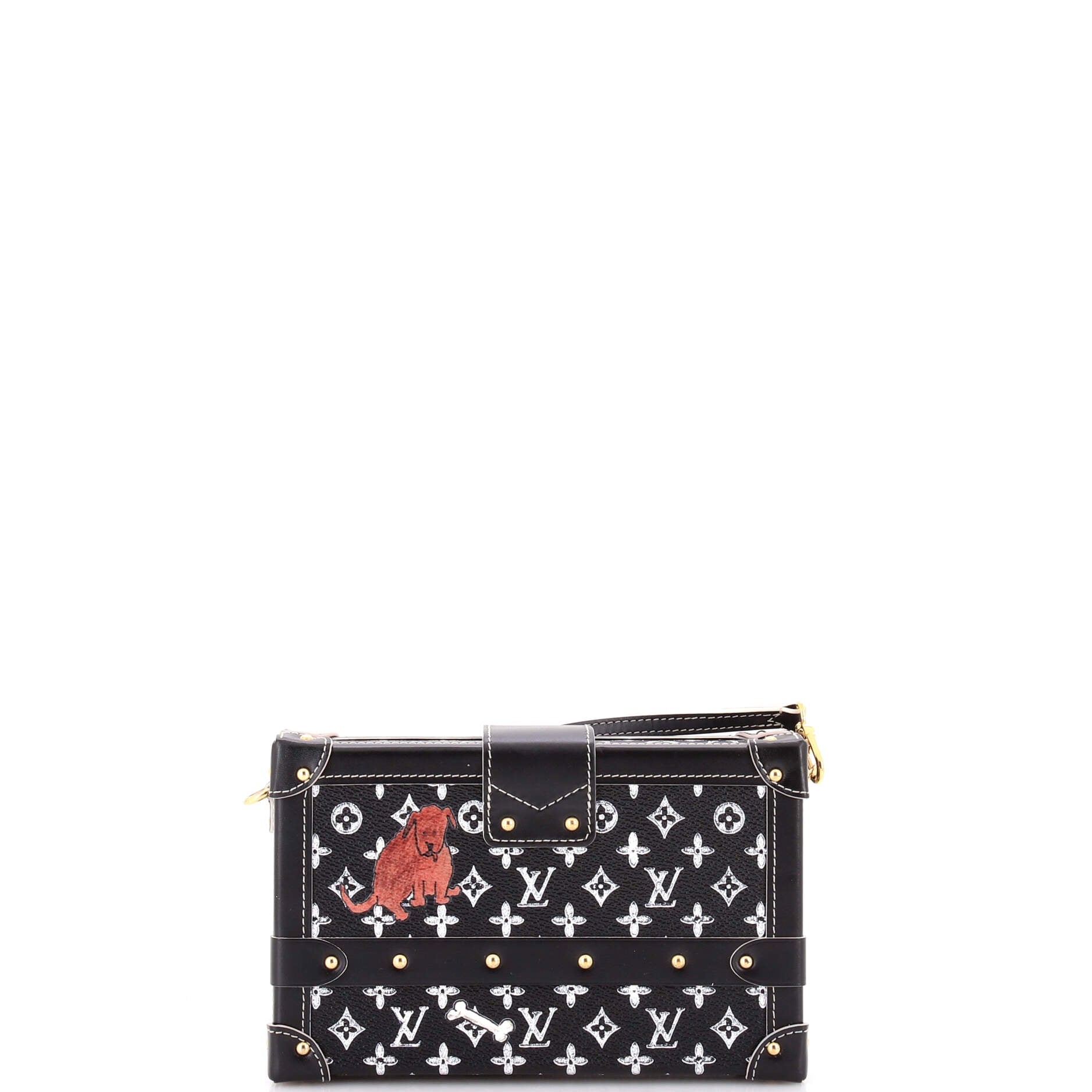 Petite Malle Handbag Limited Edition Grace Coddington Catogram Canvas