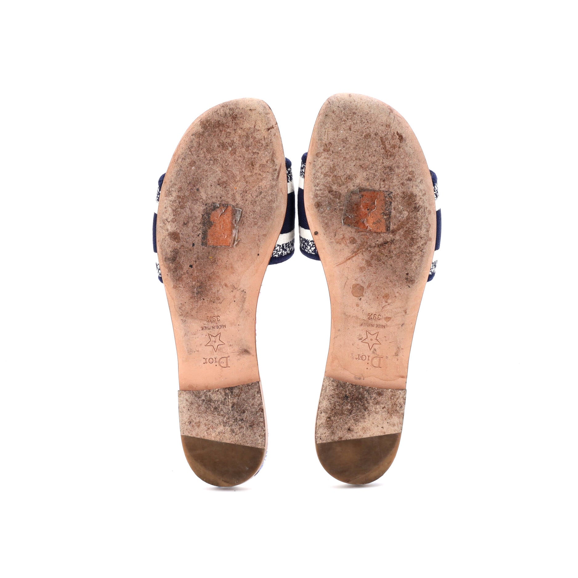 Women's Dway Flat Sandals Embroidered Canvas