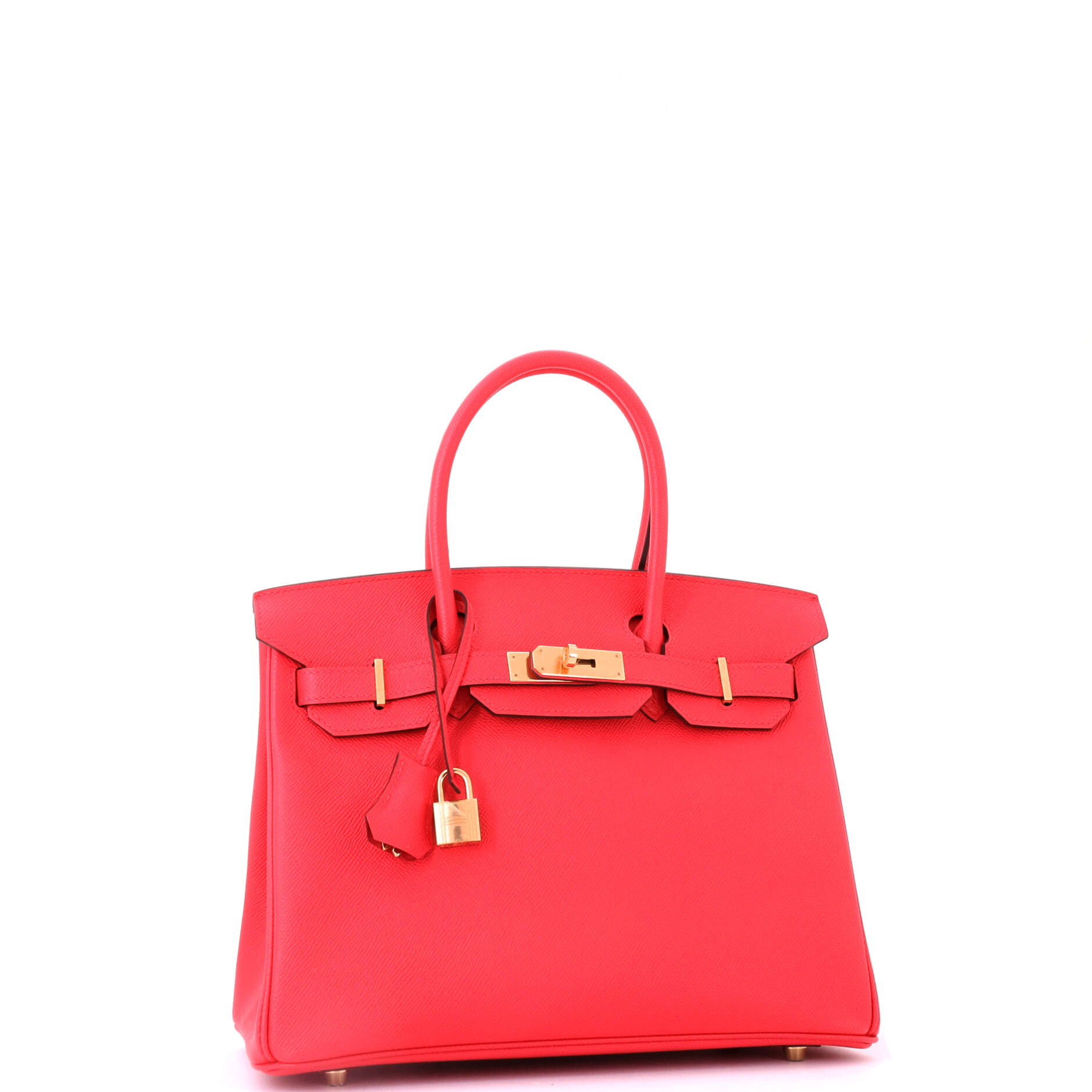 Birkin Handbag Bougainvillier Epsom with Gold Hardware 30