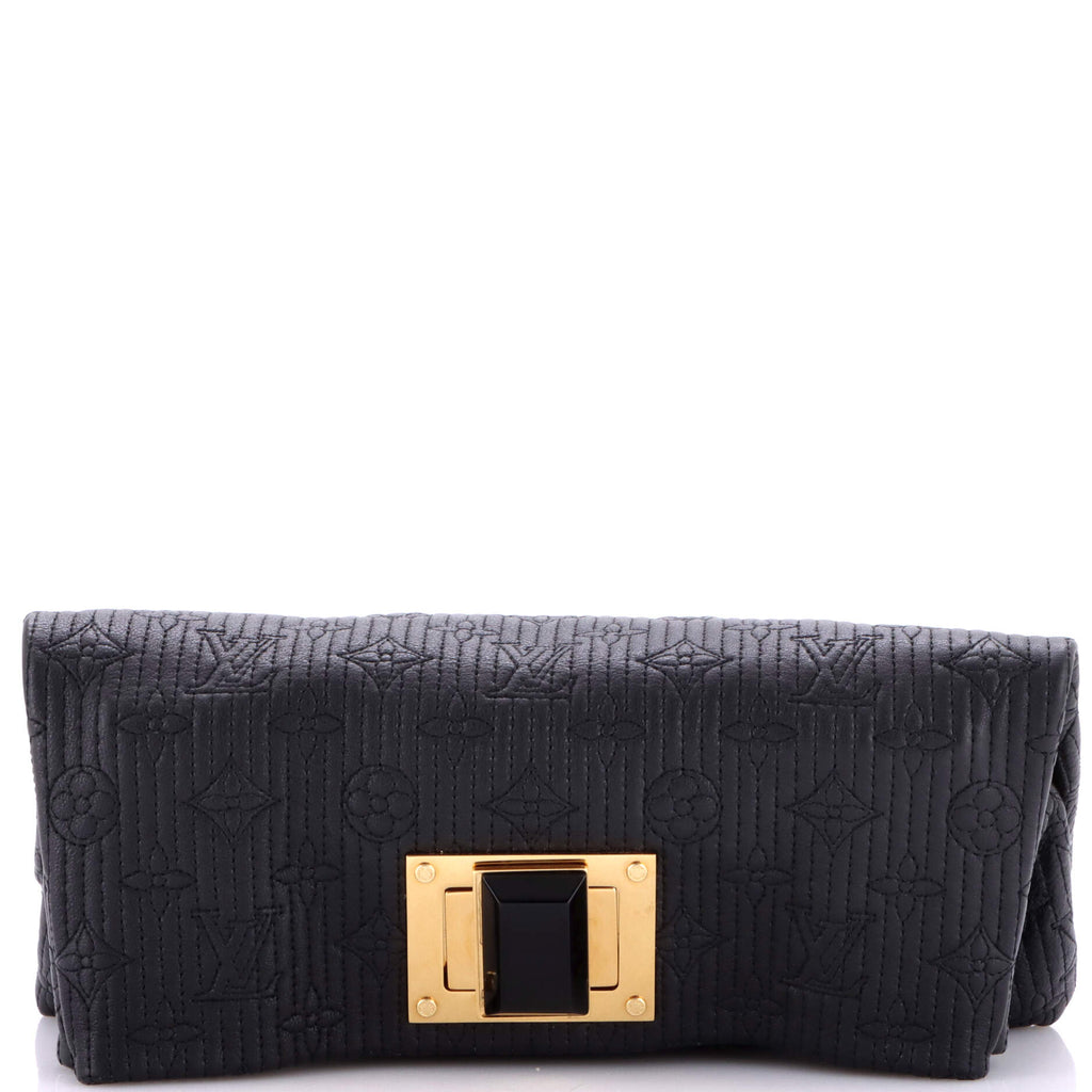 Altair Clutch Quilted Monogram Leather