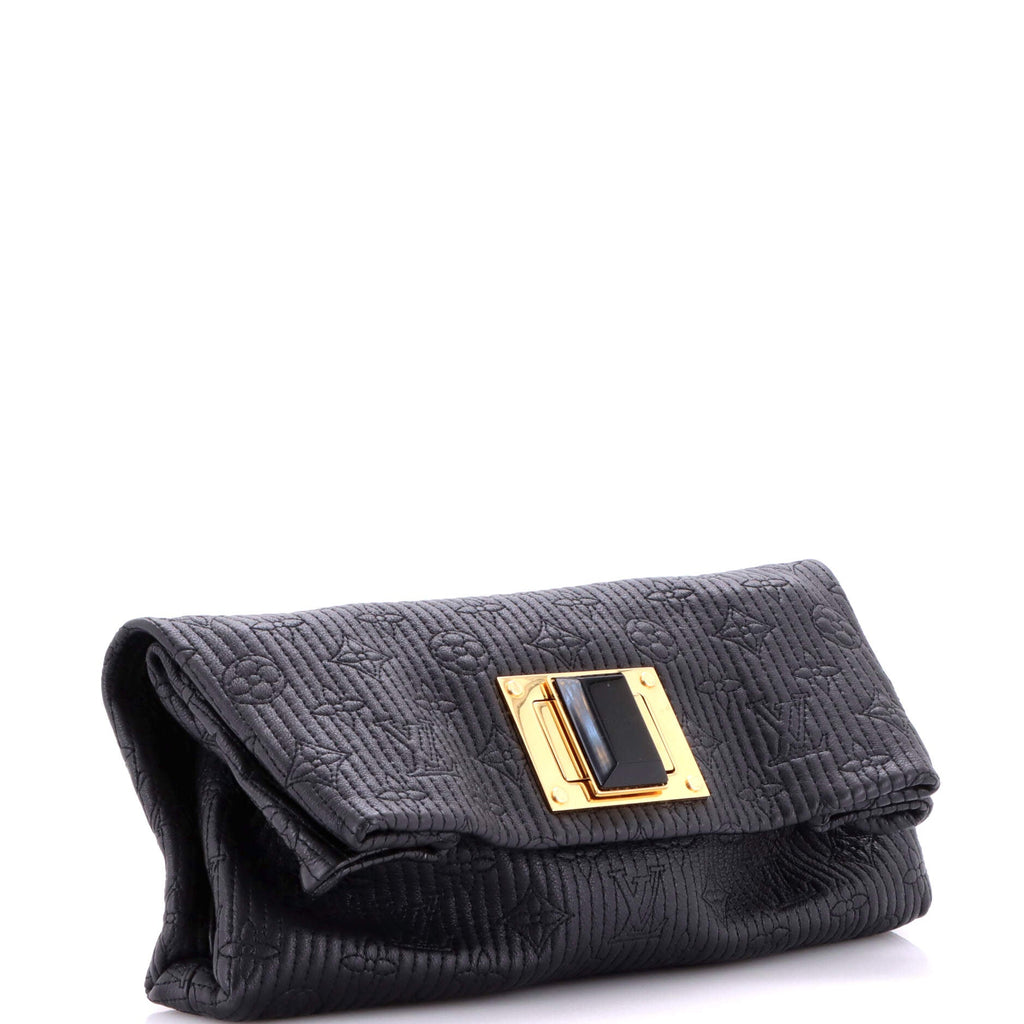 Altair Clutch Quilted Monogram Leather