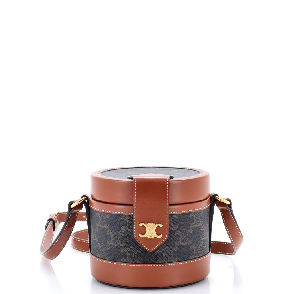 Tambour Bag Triomphe Coated Canvas Small