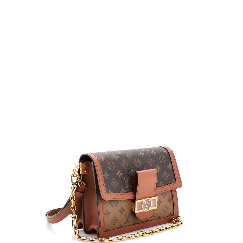 Dauphine Shoulder Bag Reverse Monogram Canvas MM