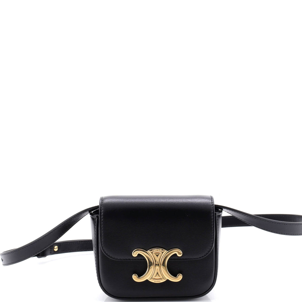 Triomphe Shoulder Bag Smooth Calfskin Mini