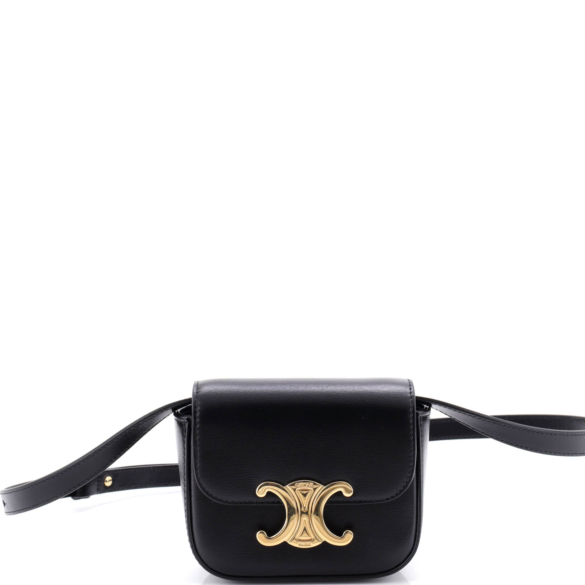 Triomphe Shoulder Bag Smooth Calfskin Mini