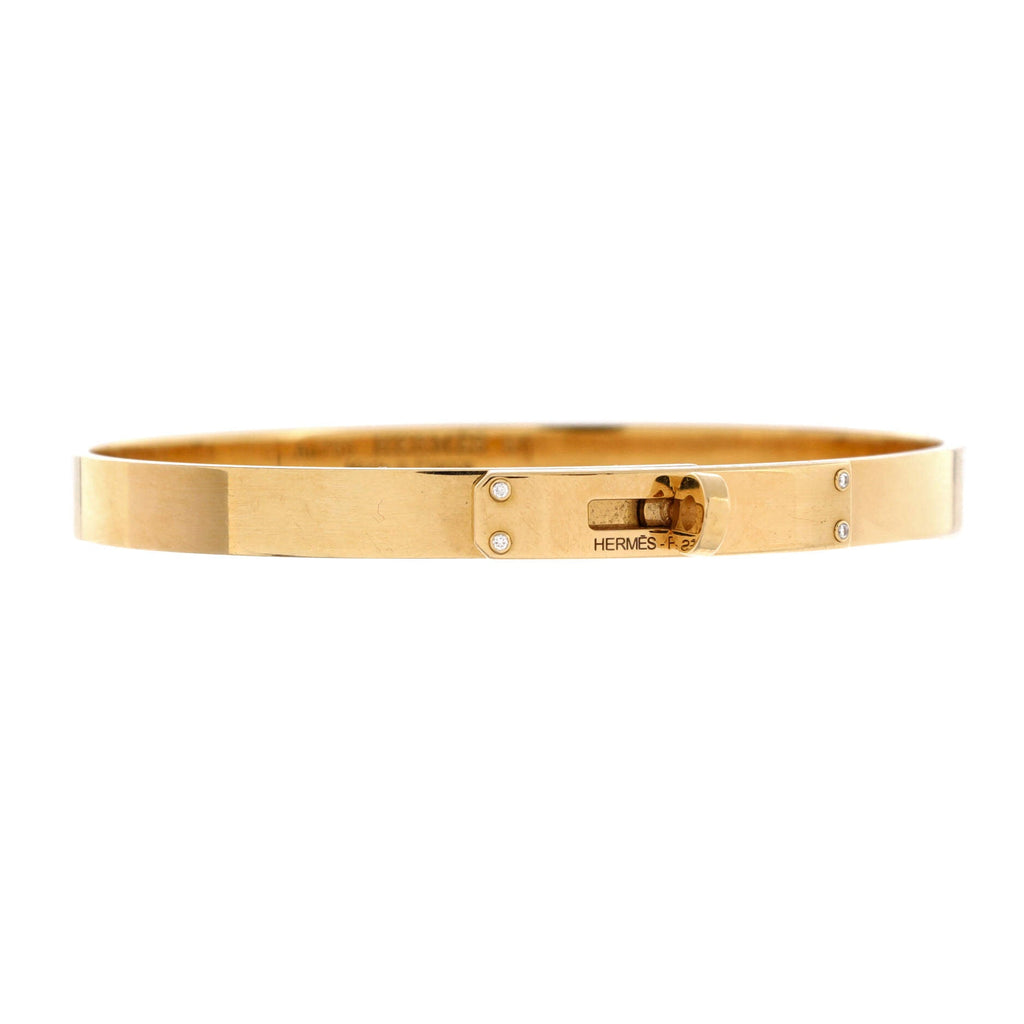 Kelly Bracelet 18K Yellow Gold with 4 Diamonds Small