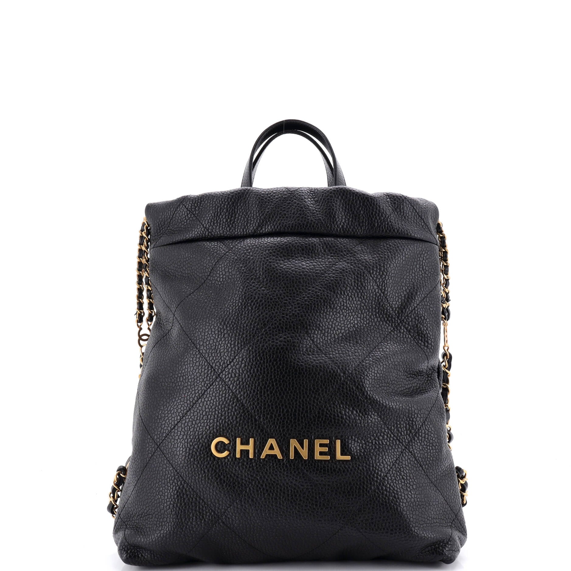 22 Chain Backpack Quilted Calfskin Medium