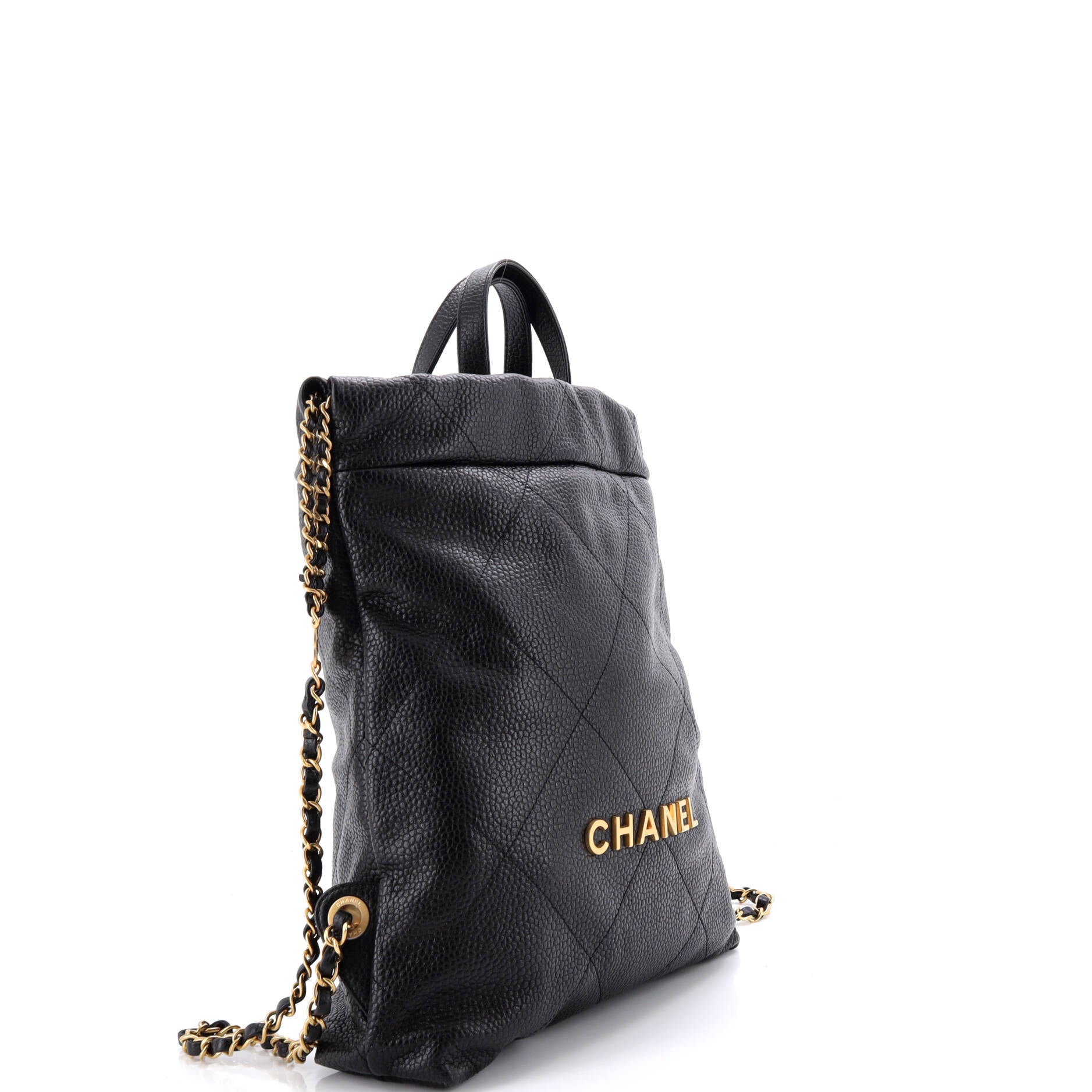 22 Chain Backpack Quilted Calfskin Medium