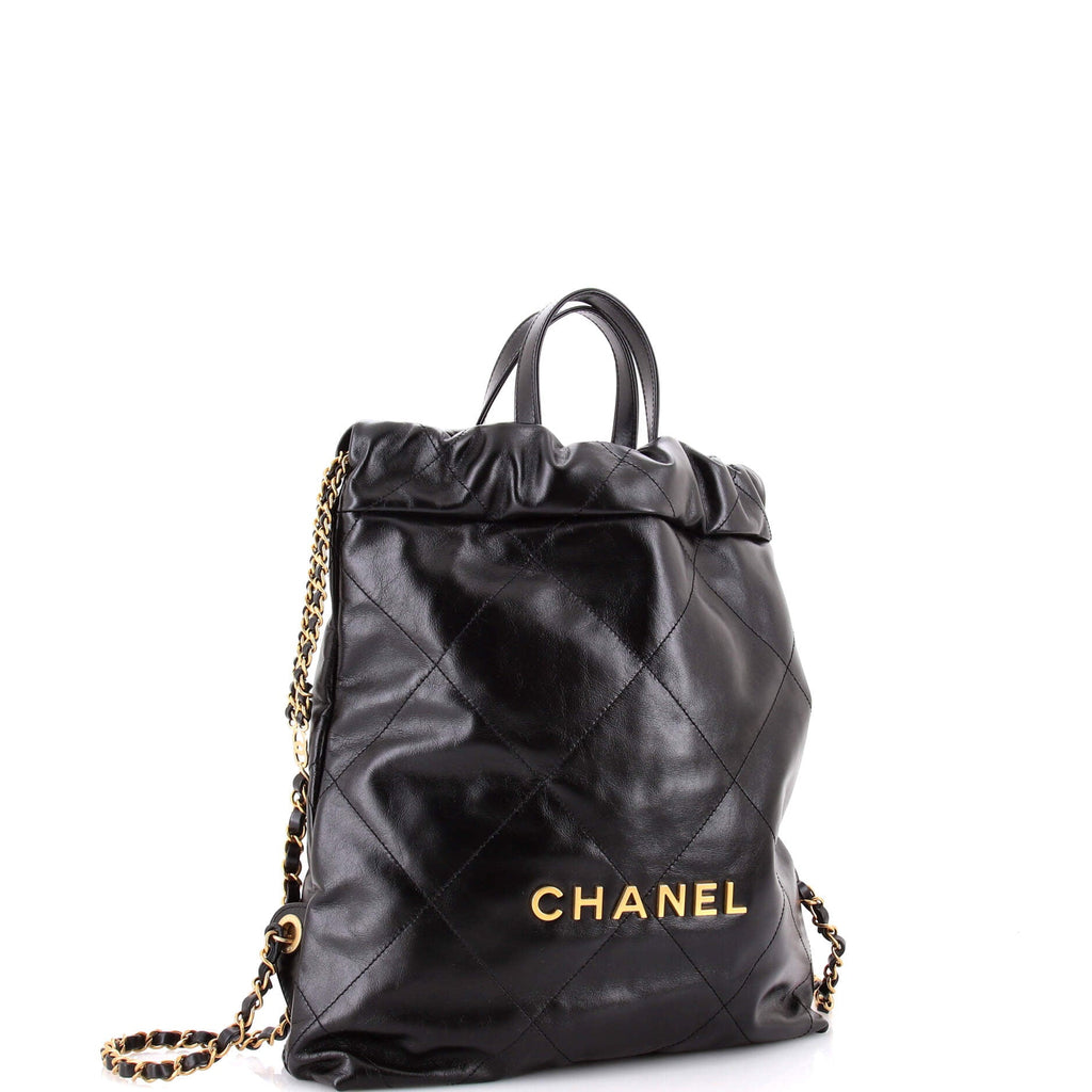 22 Chain Backpack Quilted Calfskin Medium