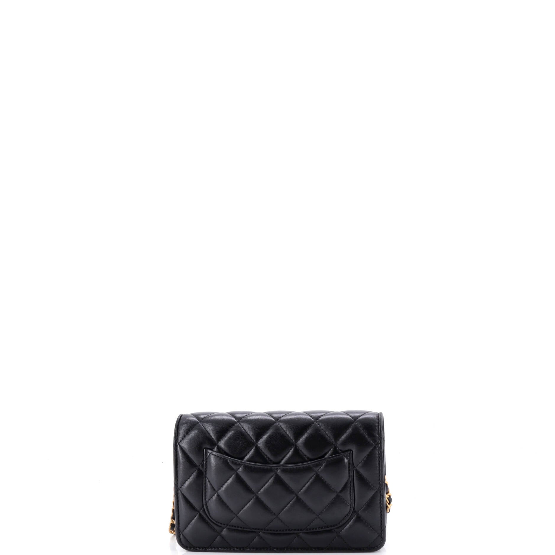 Coco Love CC Heart Wallet on Chain Quilted Lambskin
