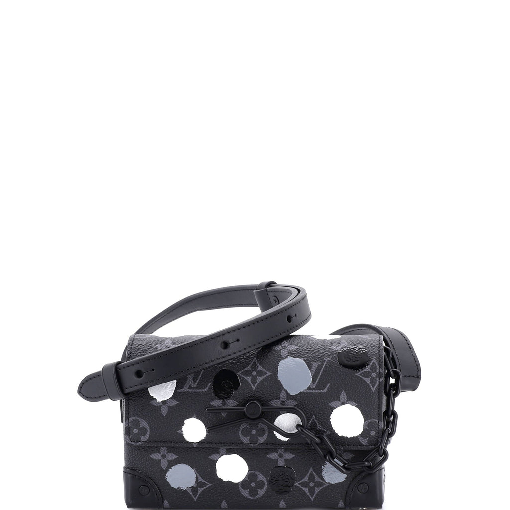 Steamer Wearable Wallet Yayoi Kusama Painted Dots Monogram Eclipse Canvas