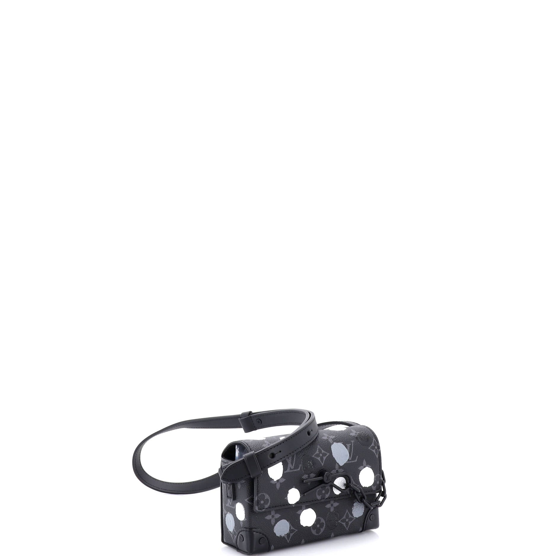 Steamer Wearable Wallet Yayoi Kusama Painted Dots Monogram Eclipse Canvas