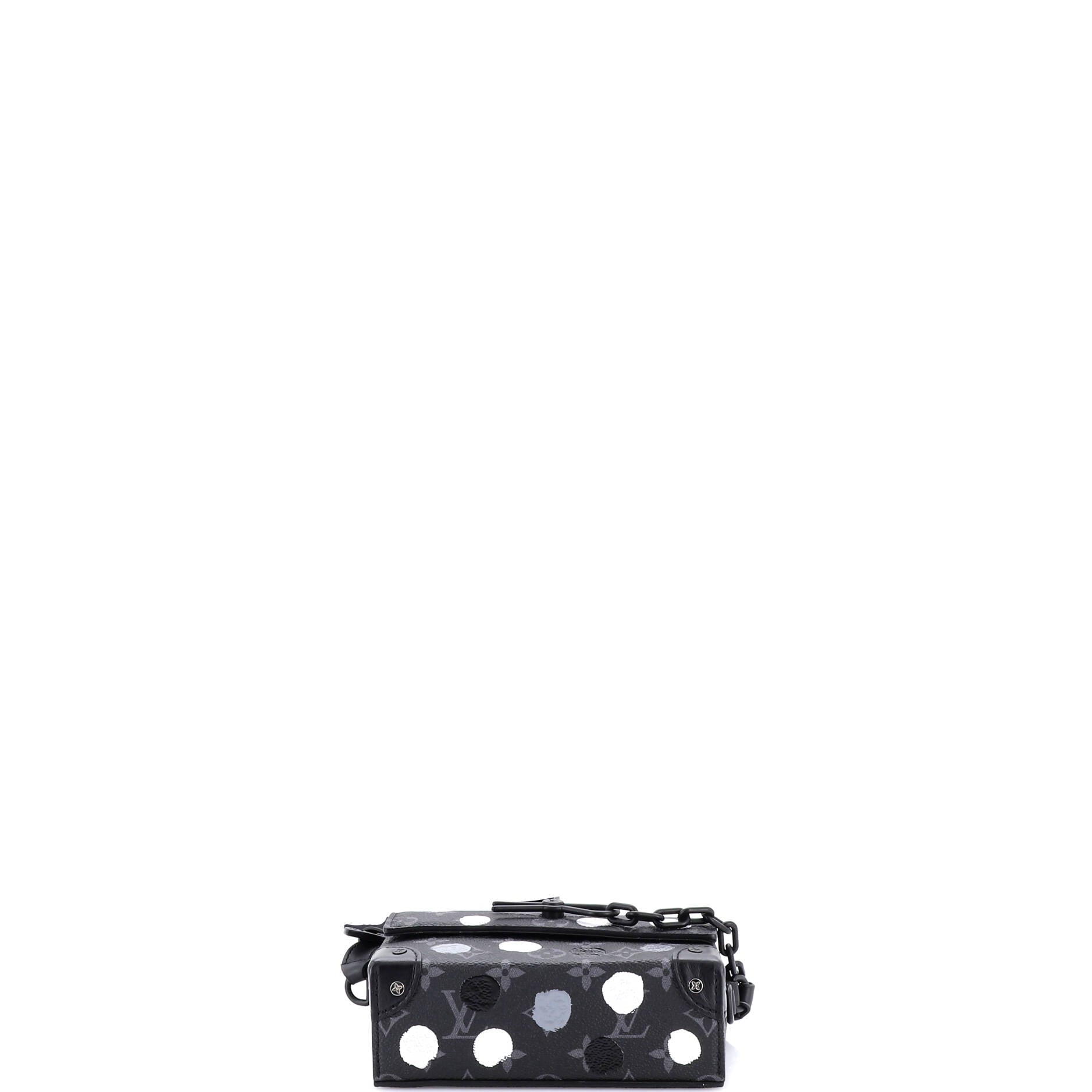 Steamer Wearable Wallet Yayoi Kusama Painted Dots Monogram Eclipse Canvas
