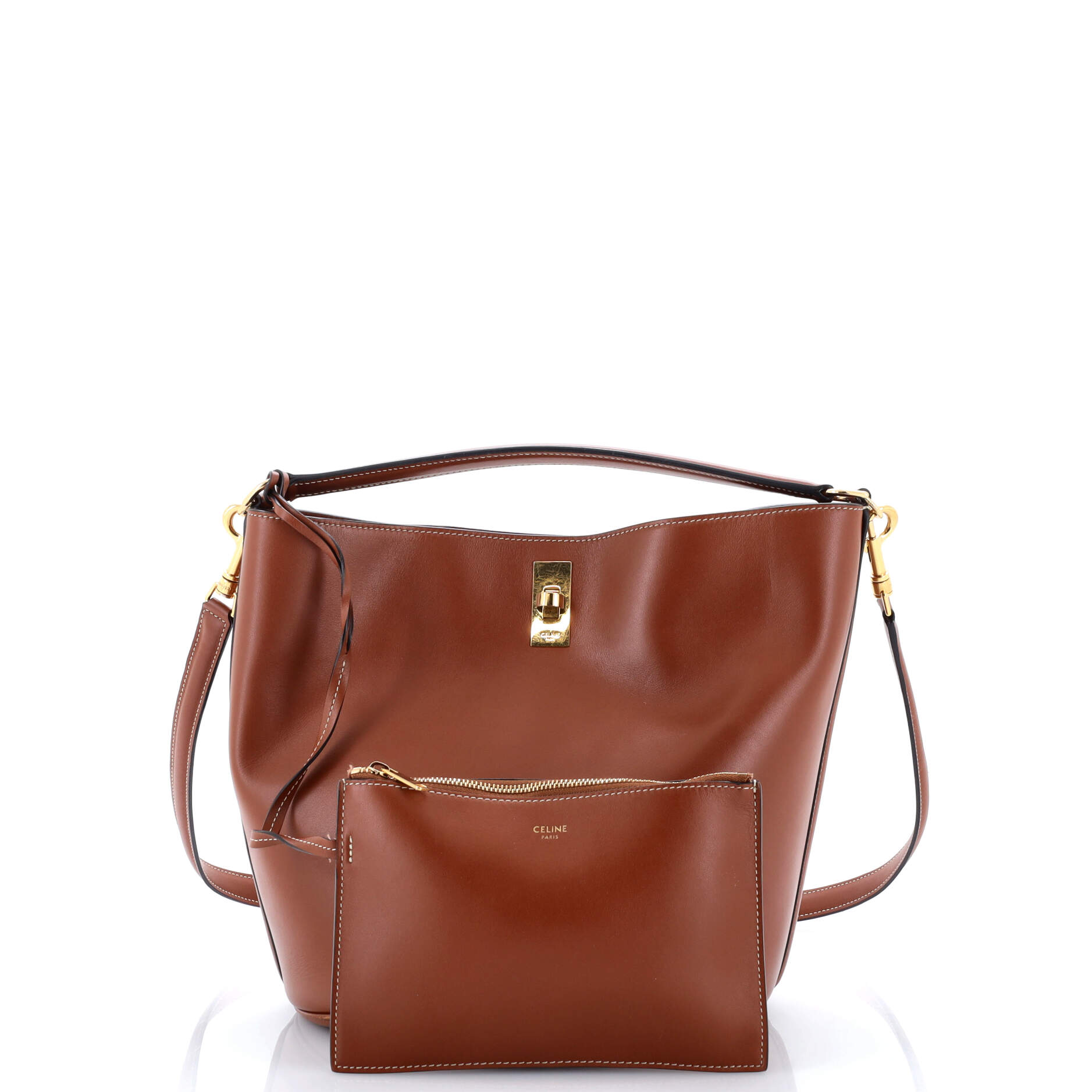 Bucket 16 Bag Leather
