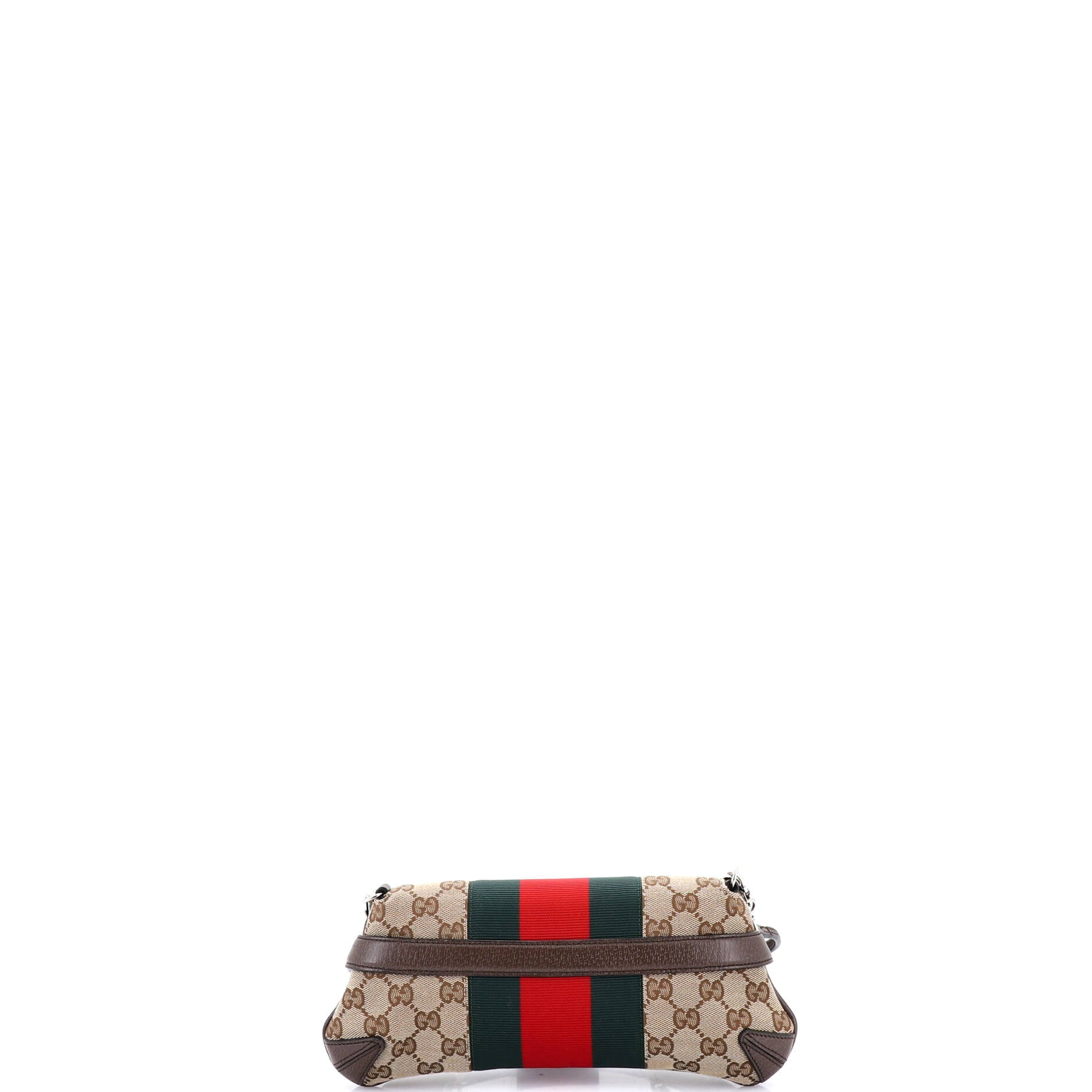 Horsebit NM Web Chain Clutch GG Canvas Small