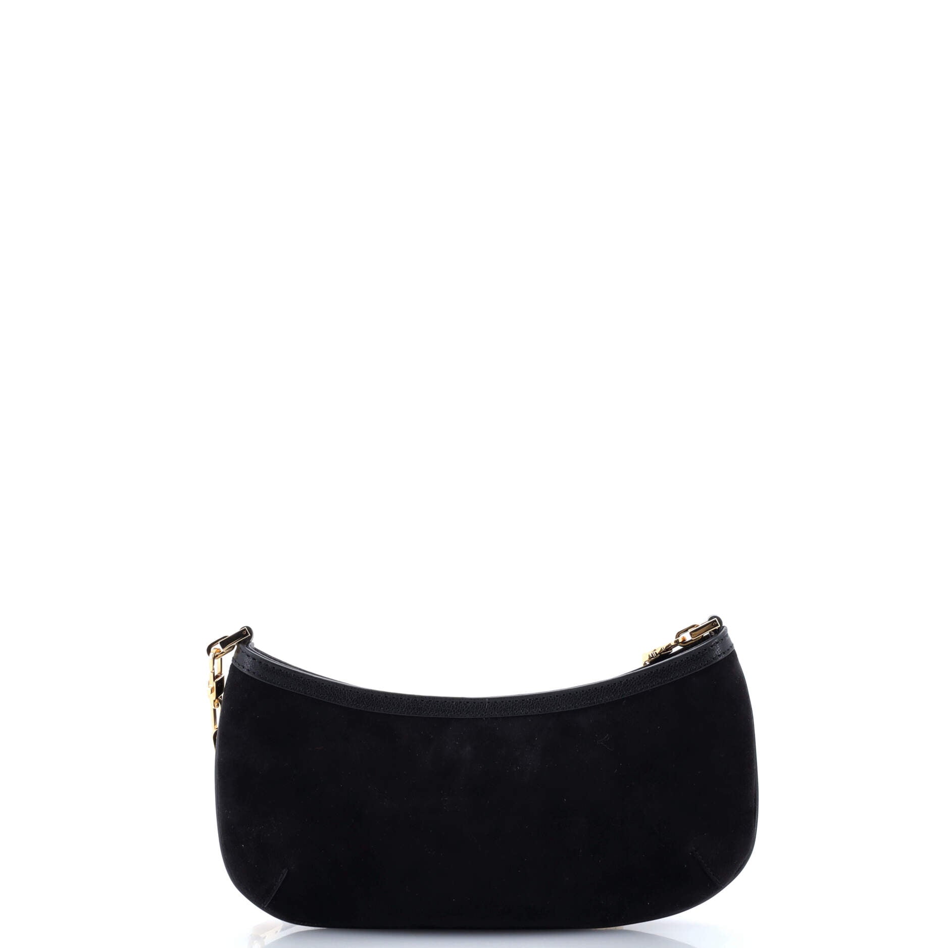 Tiger Head Chain Clutch Suede with Leather Small