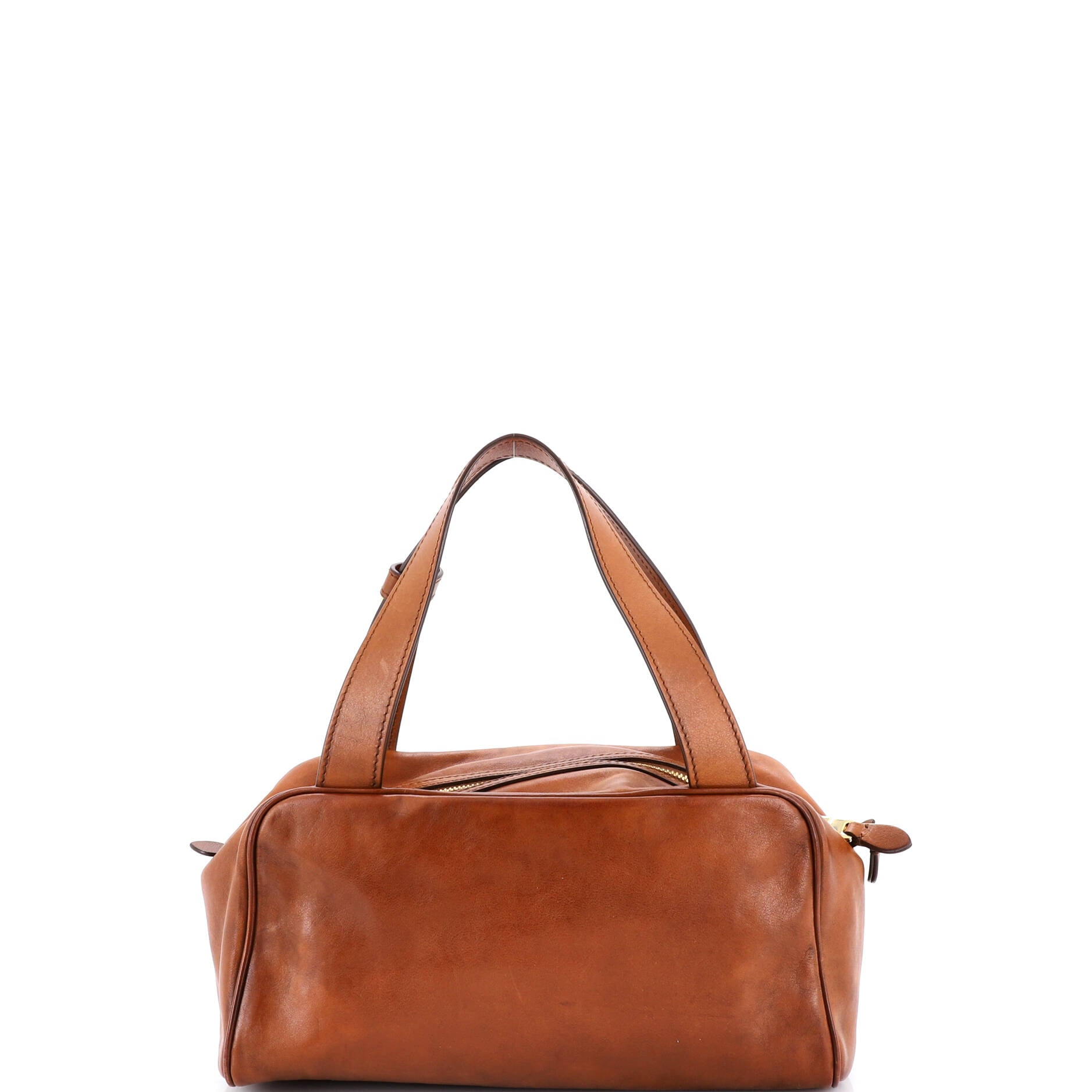 Zip Top Handle Bauletto Bag Calfskin