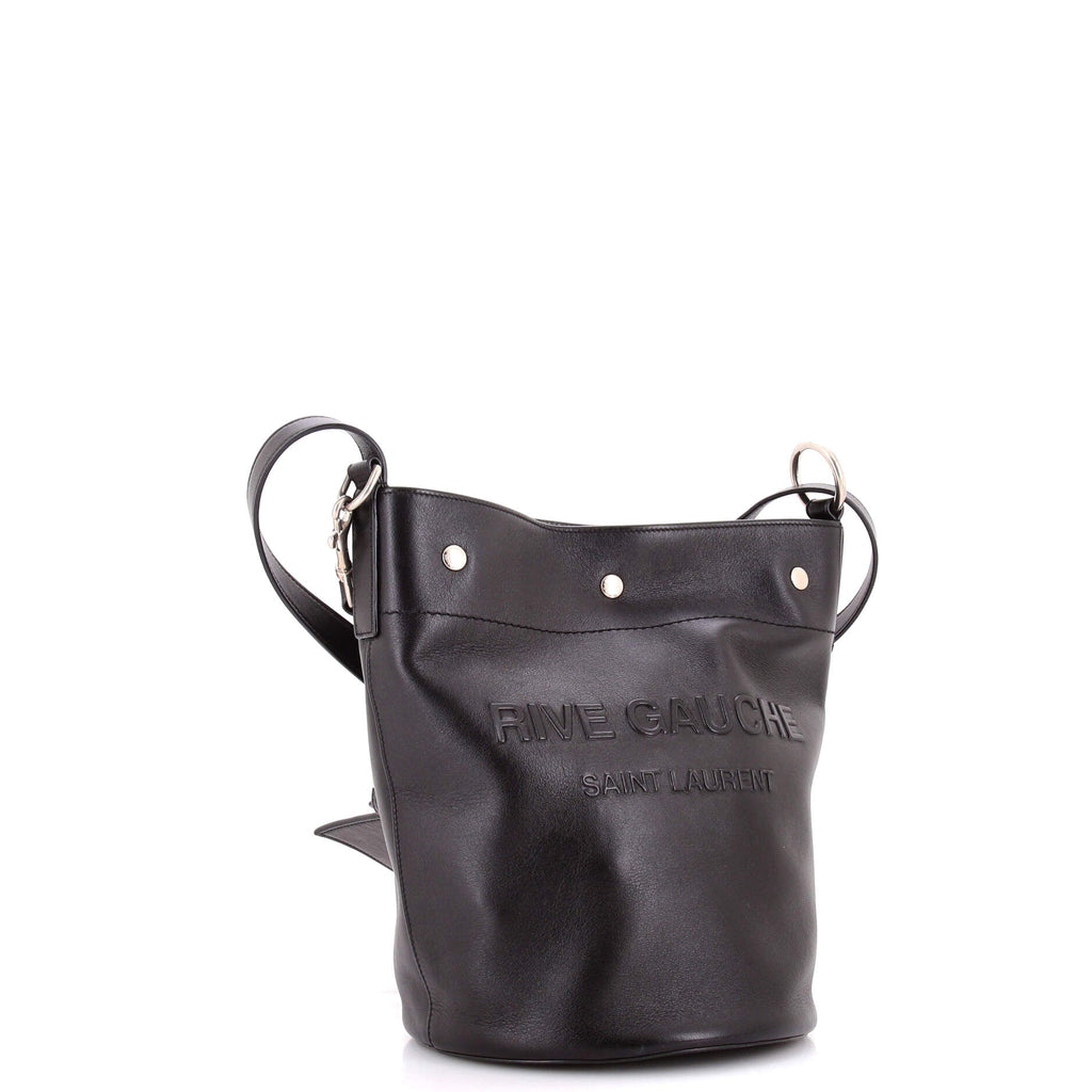 Rive Gauche Bucket Bag Debossed Leather