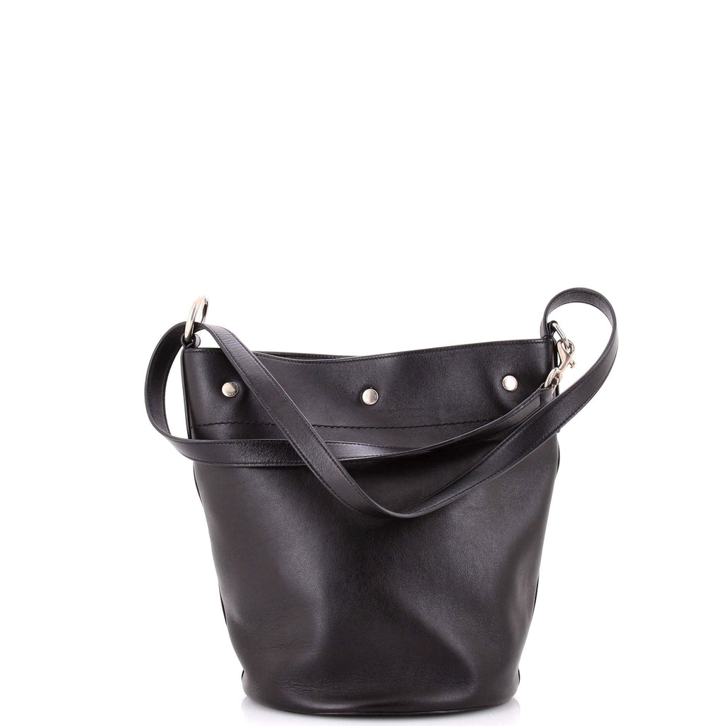 Rive Gauche Bucket Bag Debossed Leather
