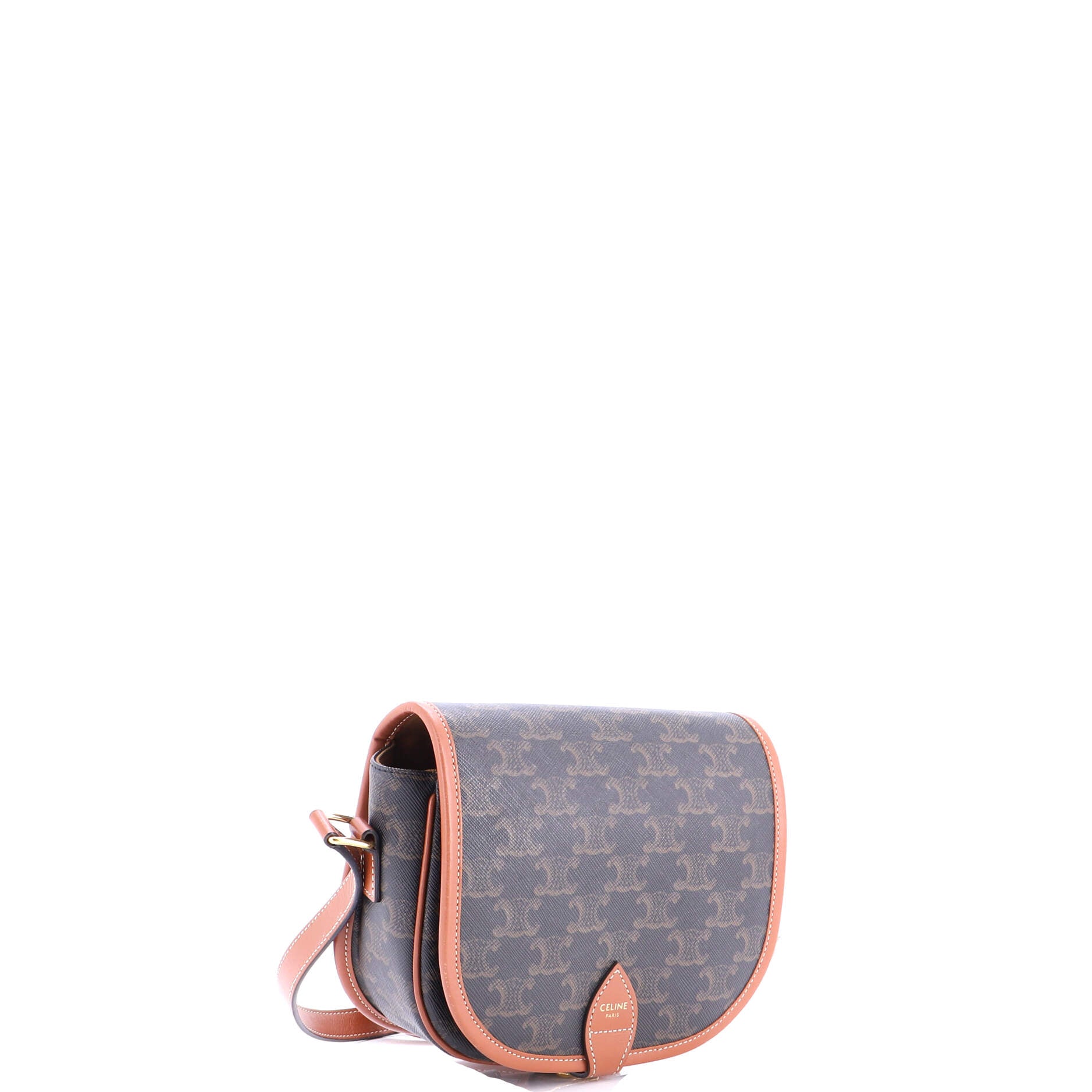 Folco Bag Triomphe Coated Canvas Medium