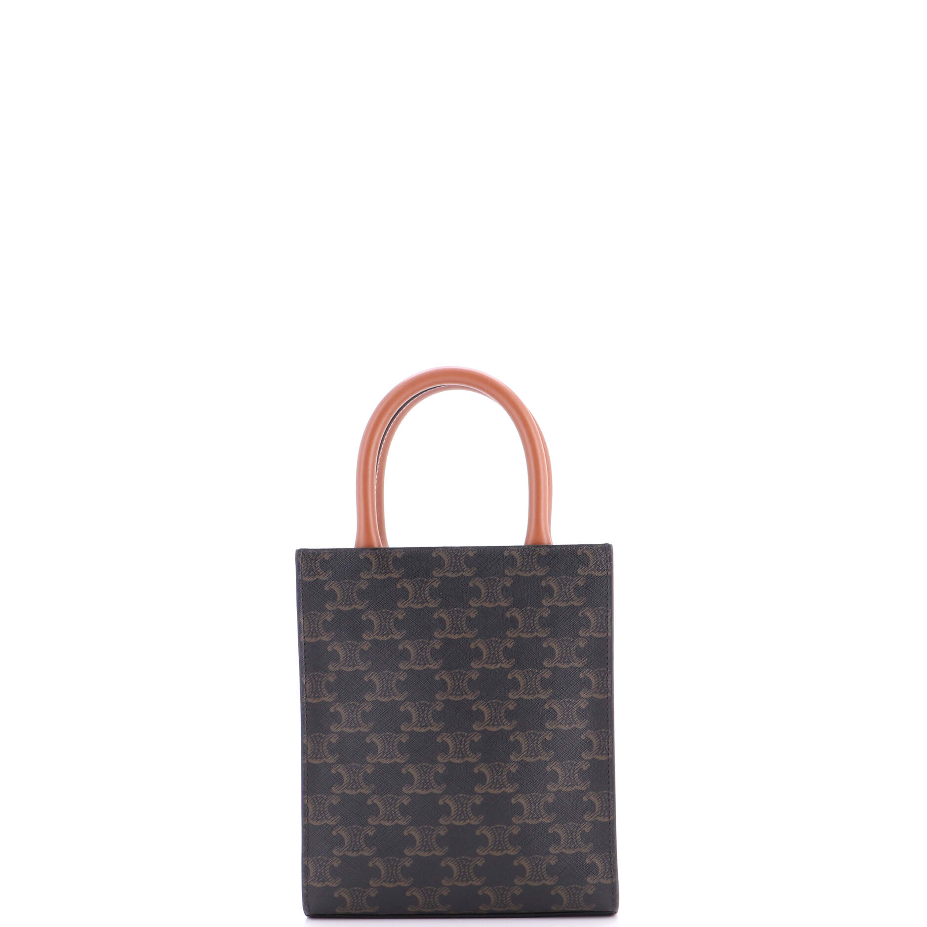 Vertical Cabas Tote Triomphe Coated Canvas Mini