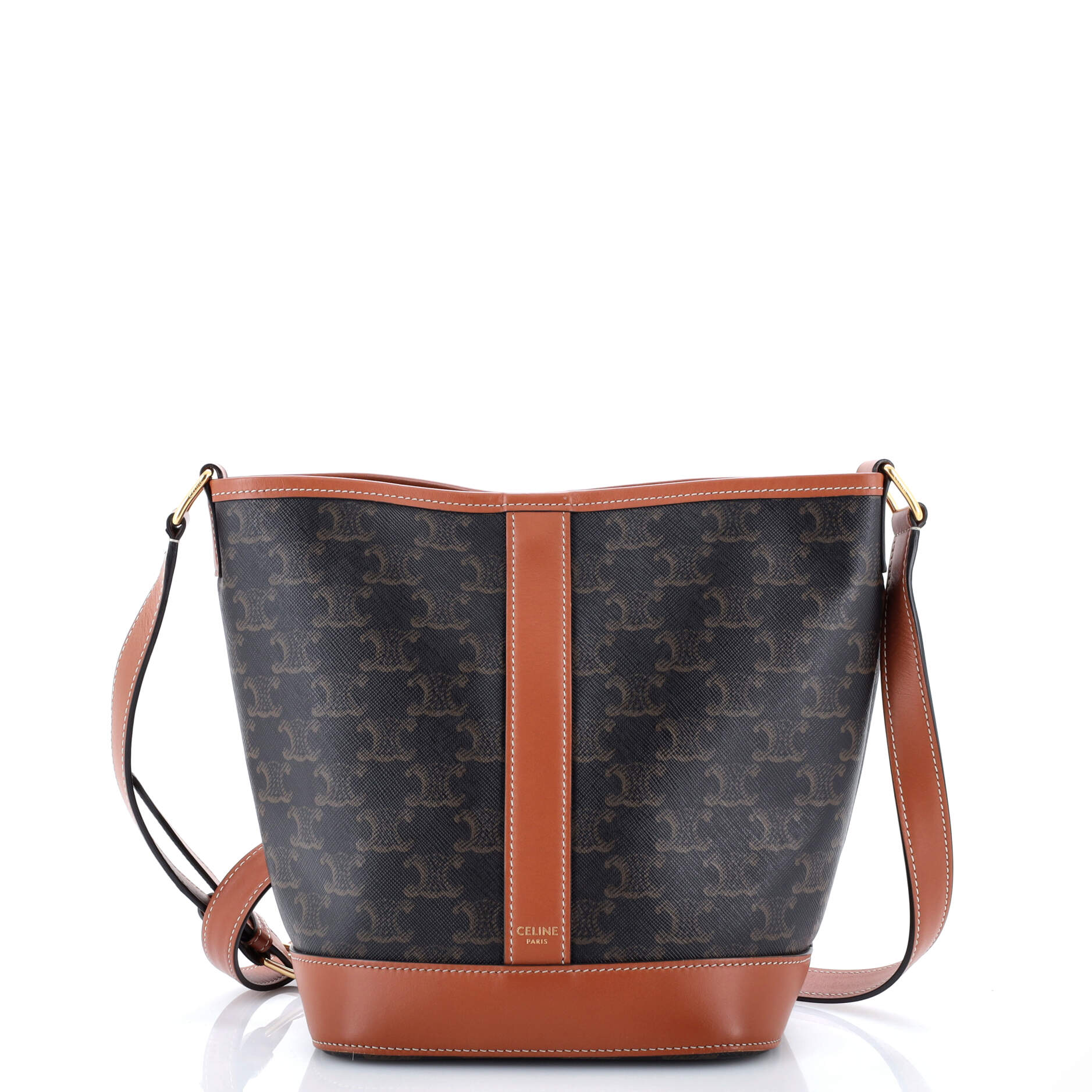 Bucket Bag Triomphe Coated Canvas Small
