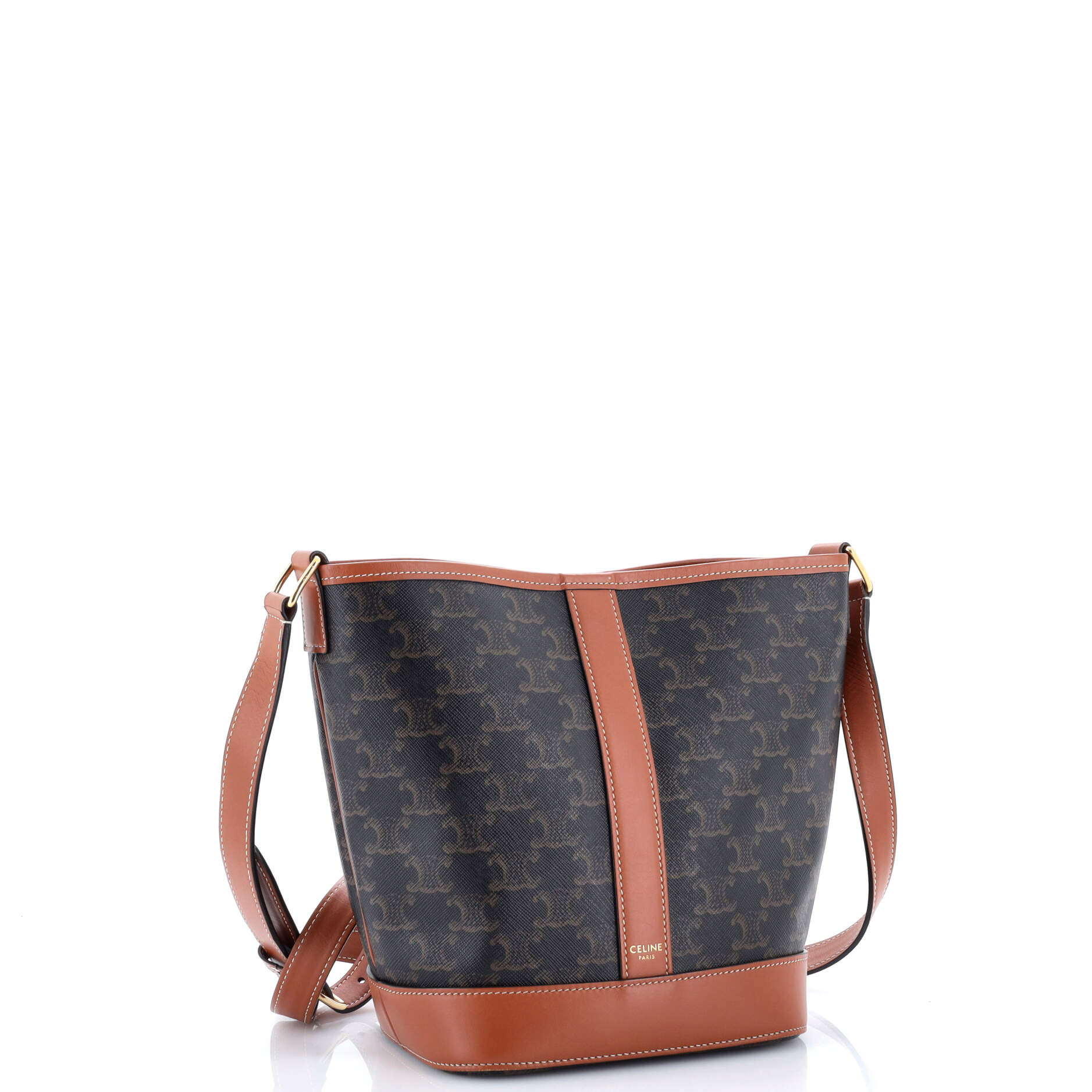 Bucket Bag Triomphe Coated Canvas Small