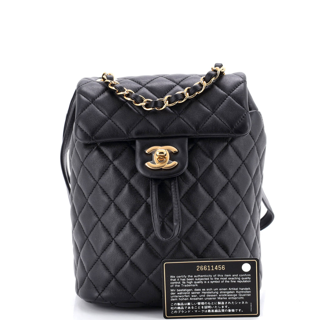 Urban Spirit Backpack Quilted Lambskin Mini