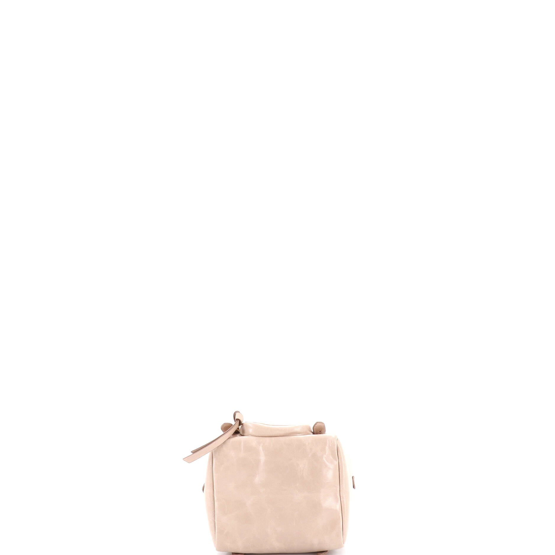 Dangle Top Handle Bag Leather Mini
