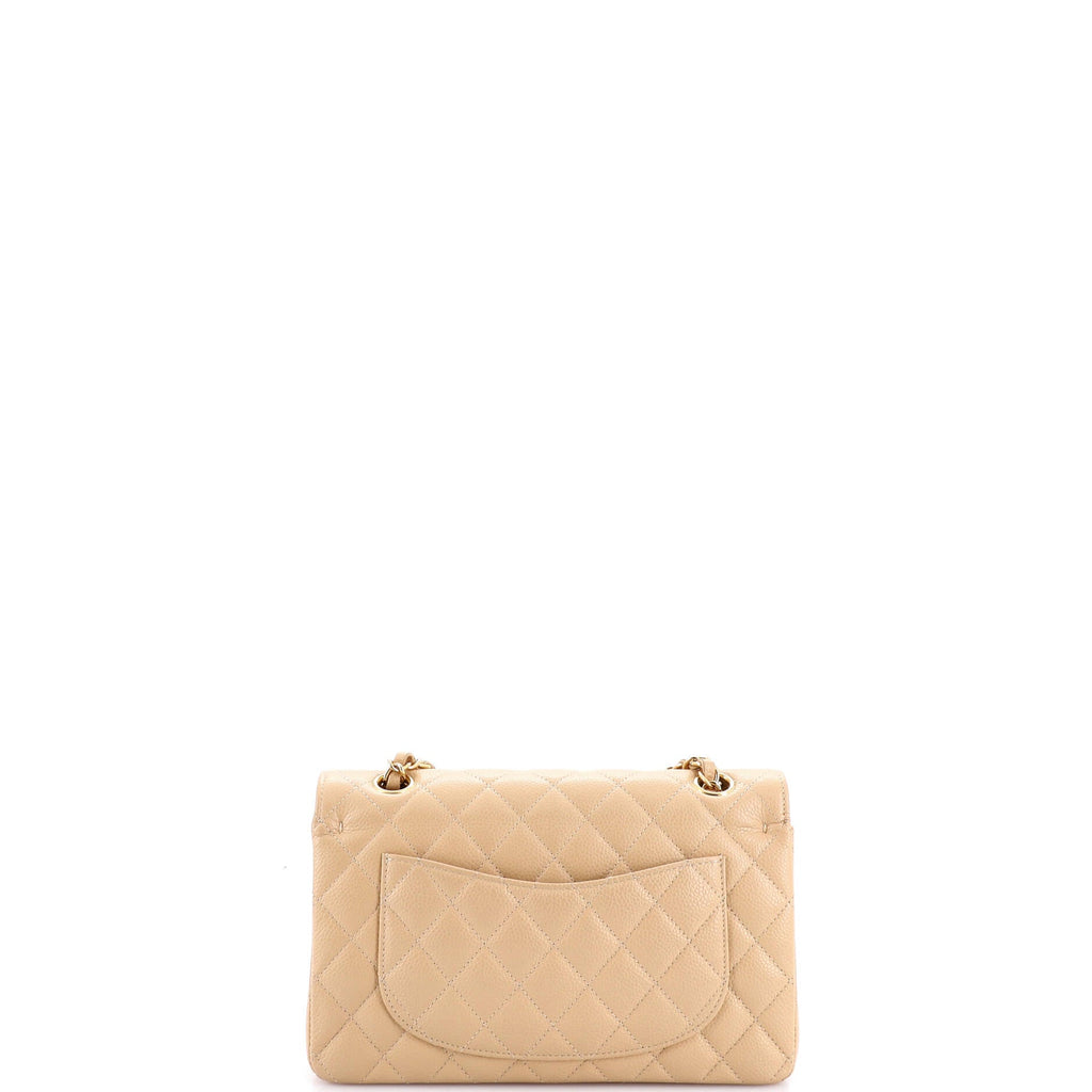 Classic Double Flap Bag Quilted Caviar Small