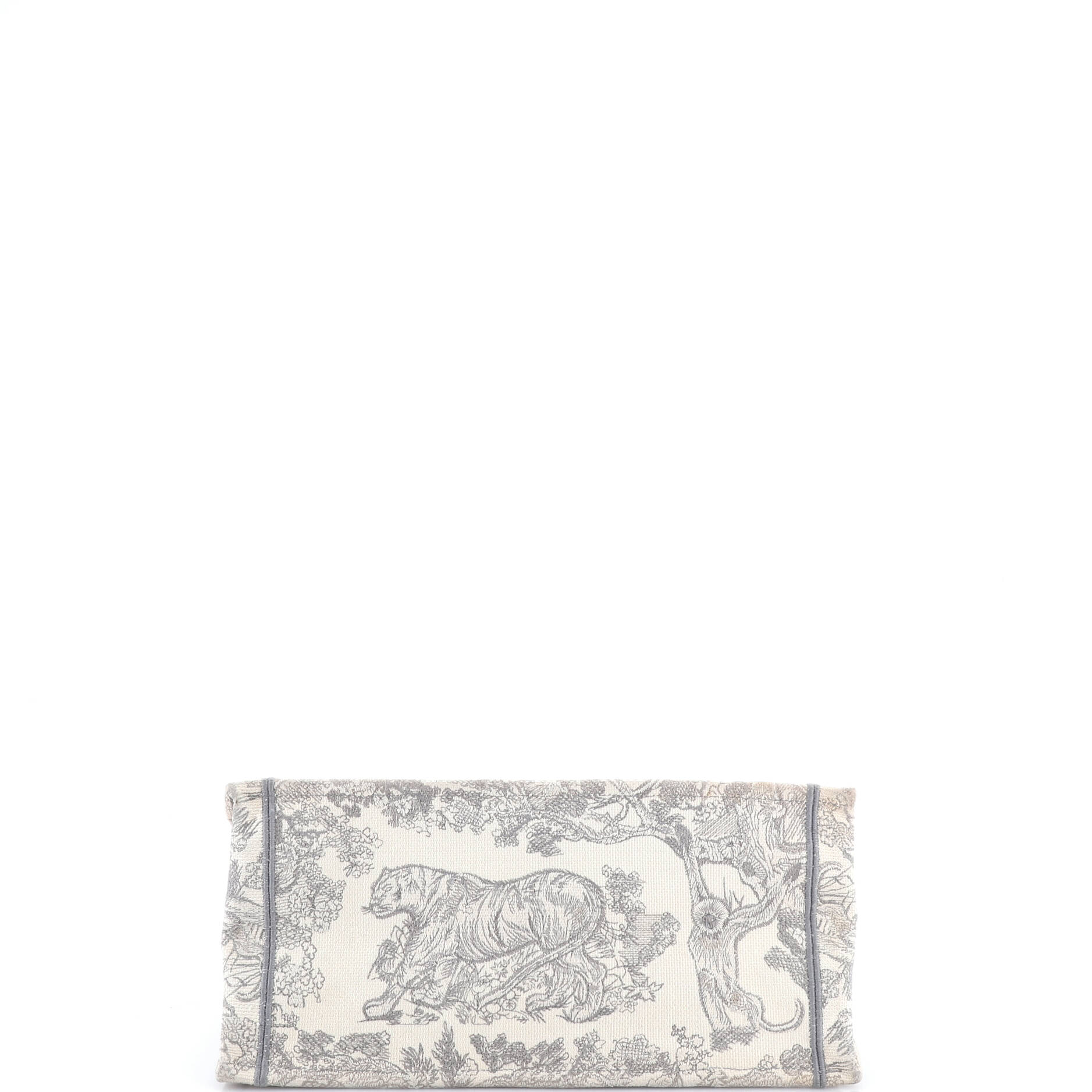 Book Tote Embroidered Canvas Medium