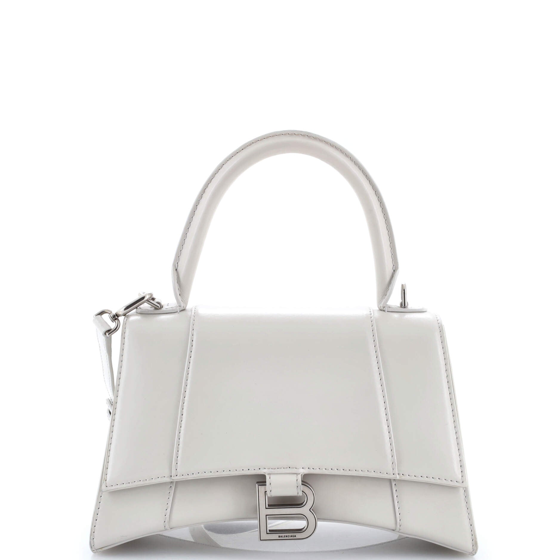 Hourglass Top Handle Bag Leather Small