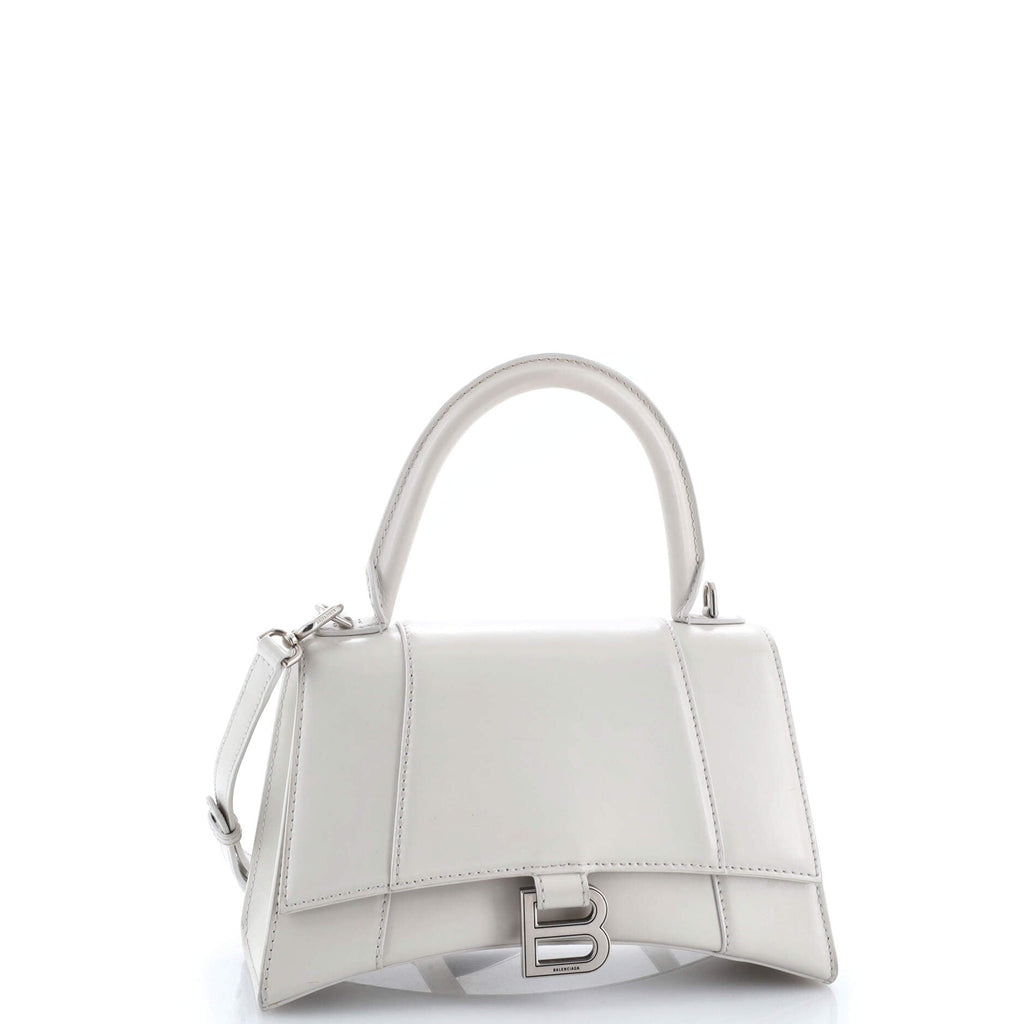 Hourglass Top Handle Bag Leather Small