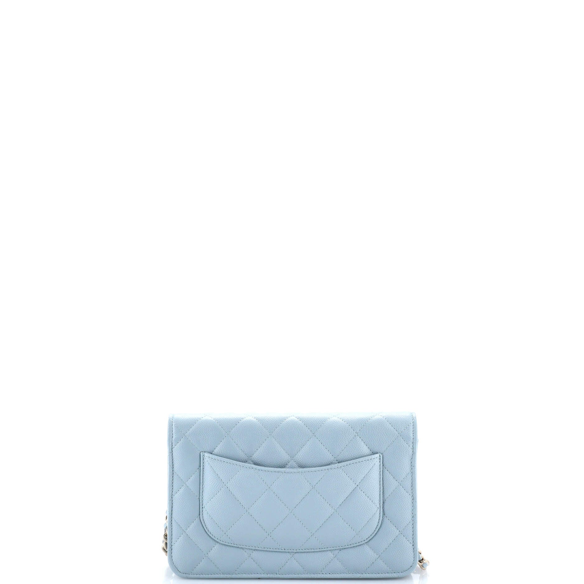 Wallet on Chain Quilted Caviar