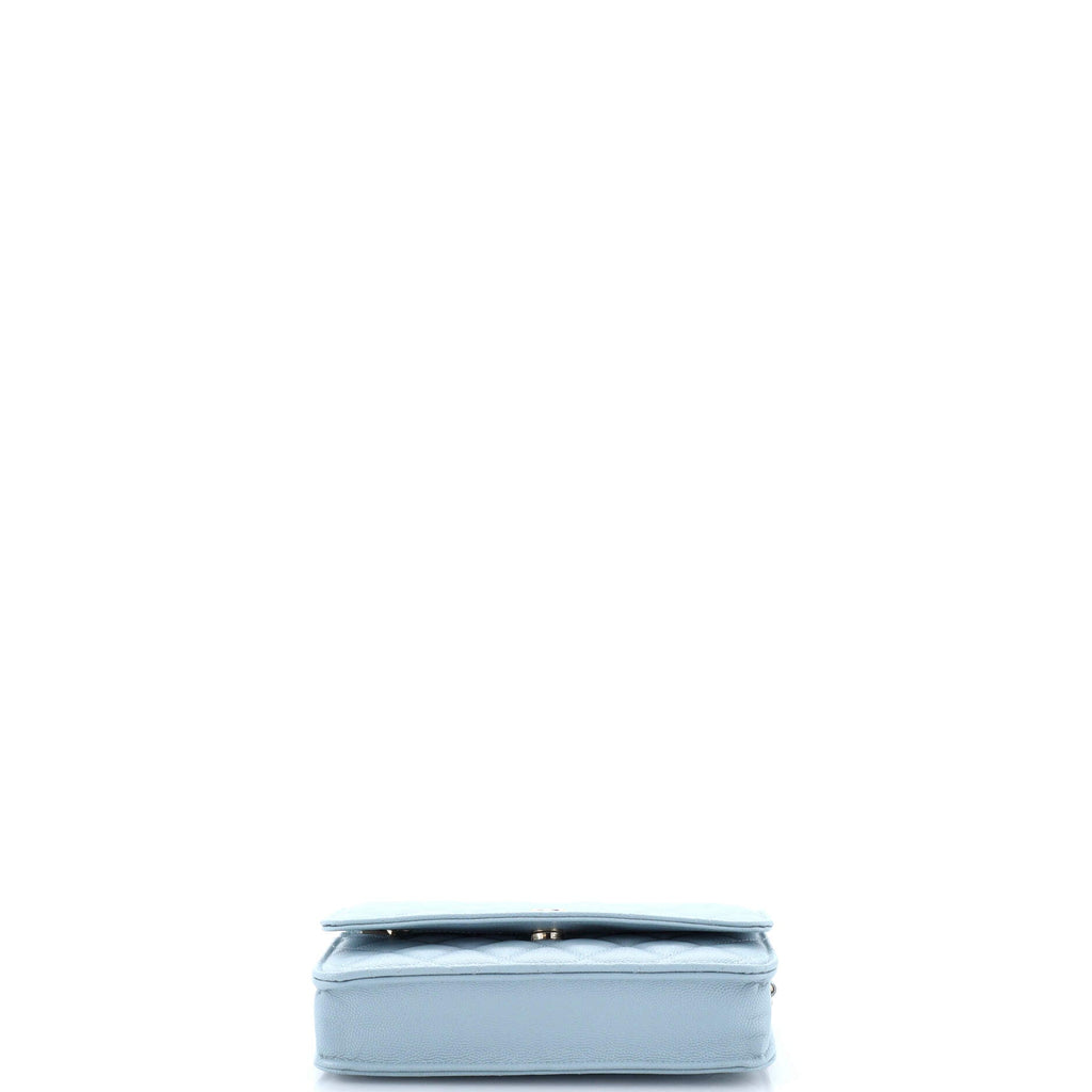 Wallet on Chain Quilted Caviar