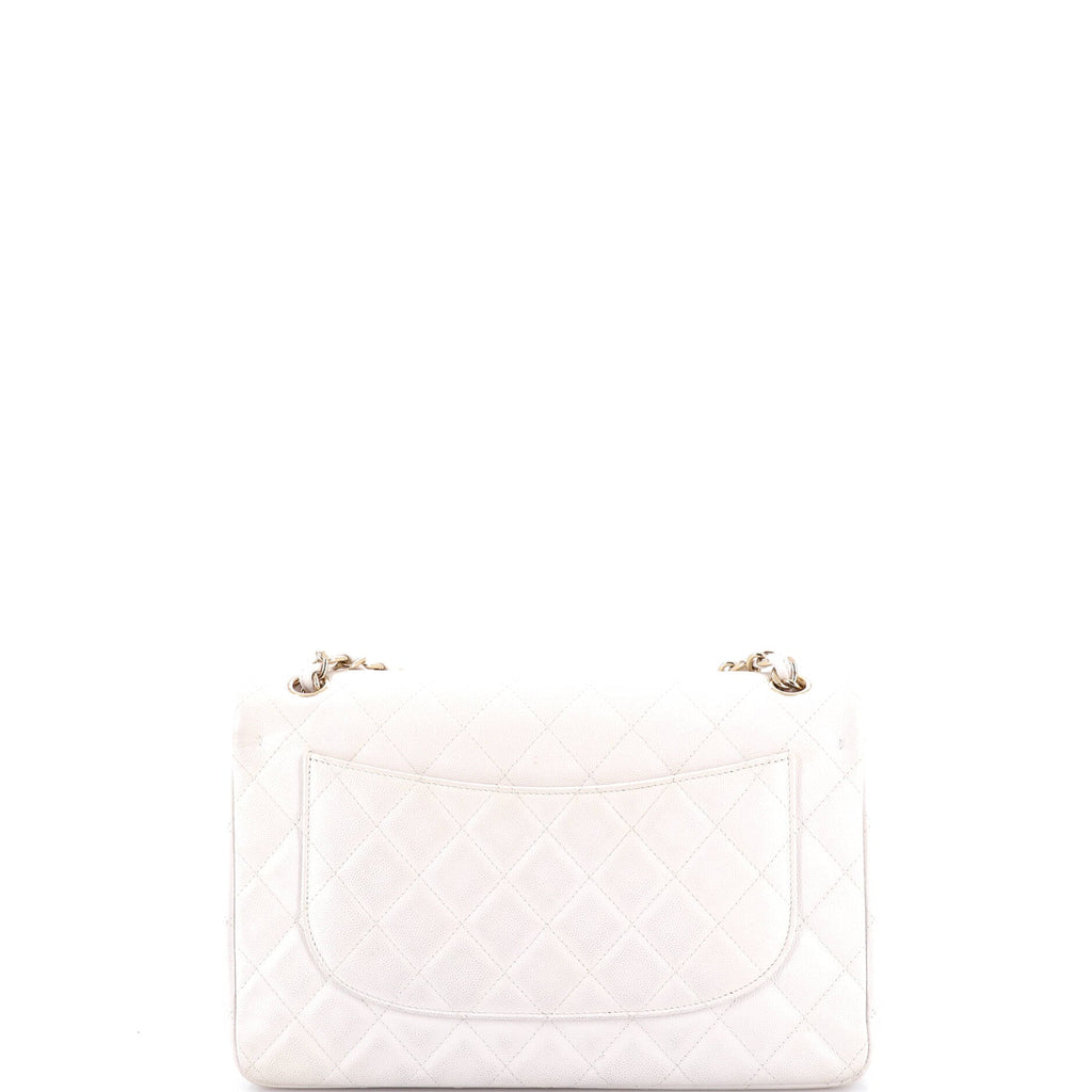 Classic Double Flap Bag Quilted Caviar Jumbo