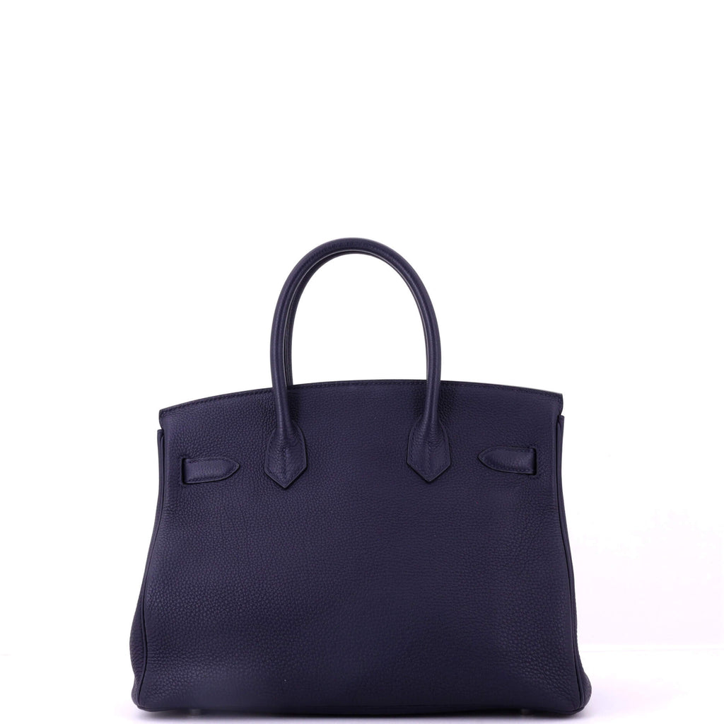 Birkin Handbag Verso Togo with Palladium Hardware 30