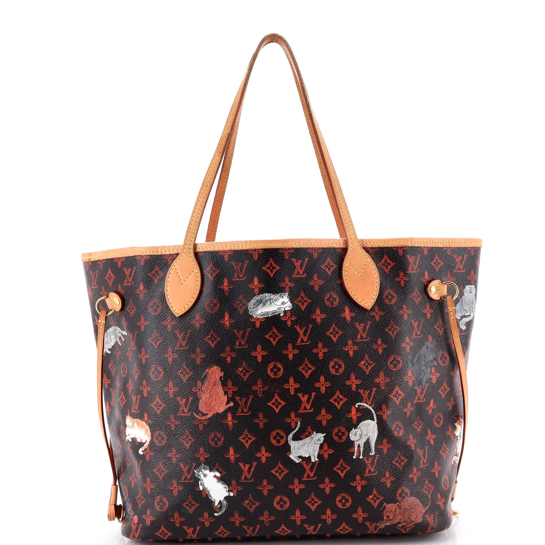 Neverfull NM Tote Limited Edition Grace Coddington Catogram Canvas MM