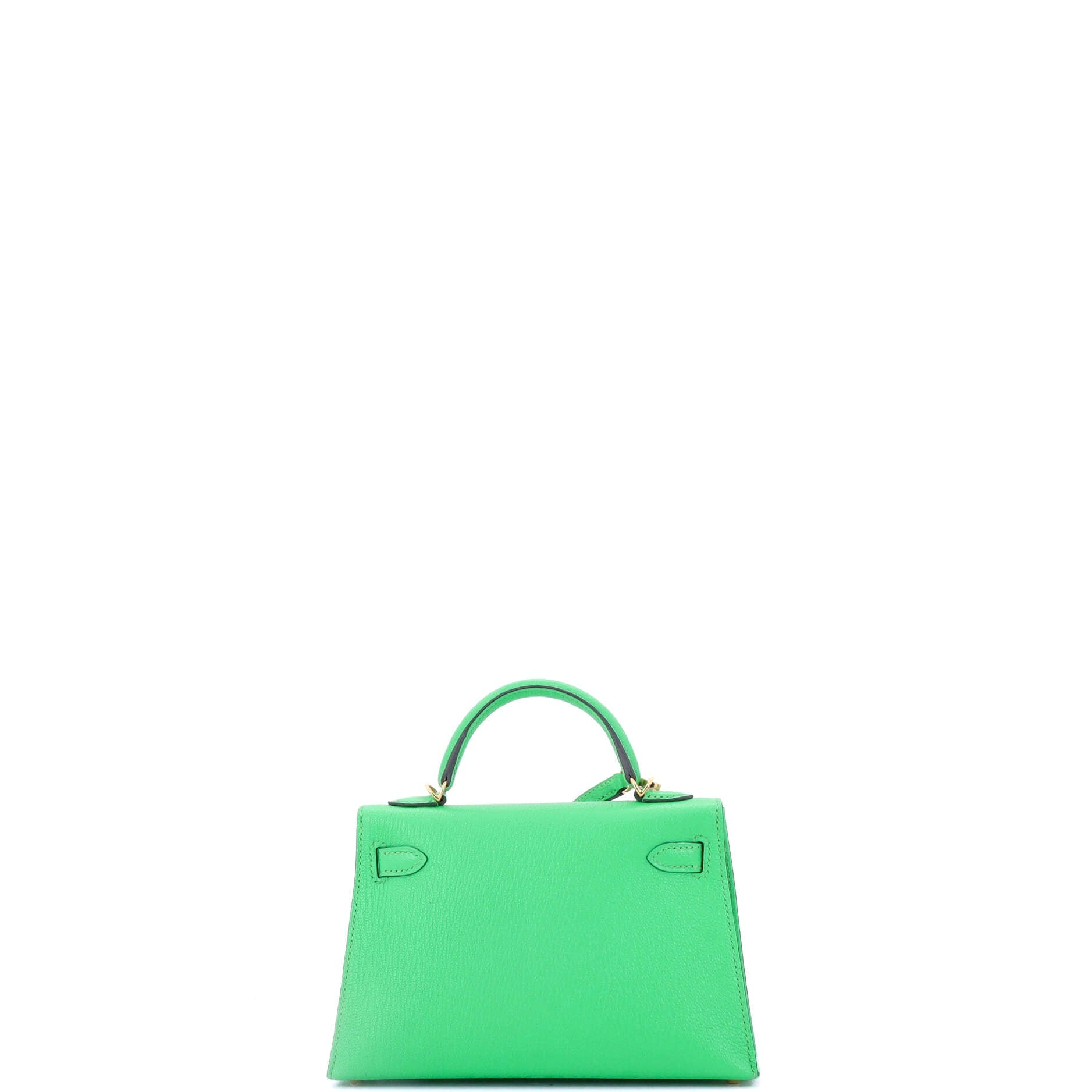 Kelly Mini II Bag Vert Comics Chevre Mysore with Gold Hardware 20