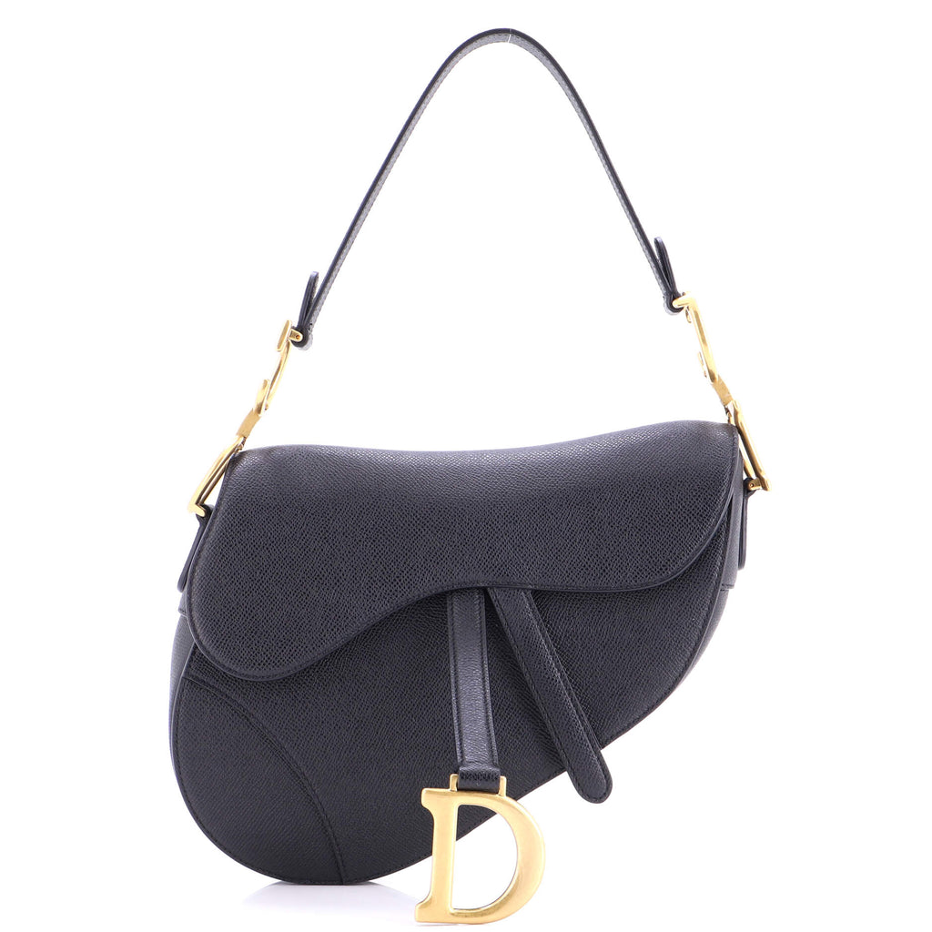 Saddle Handbag Leather Medium