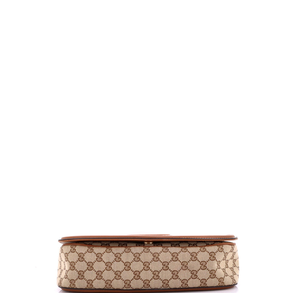 Blondie NM Top Handle Bag GG Coated Canvas with Leather Medium