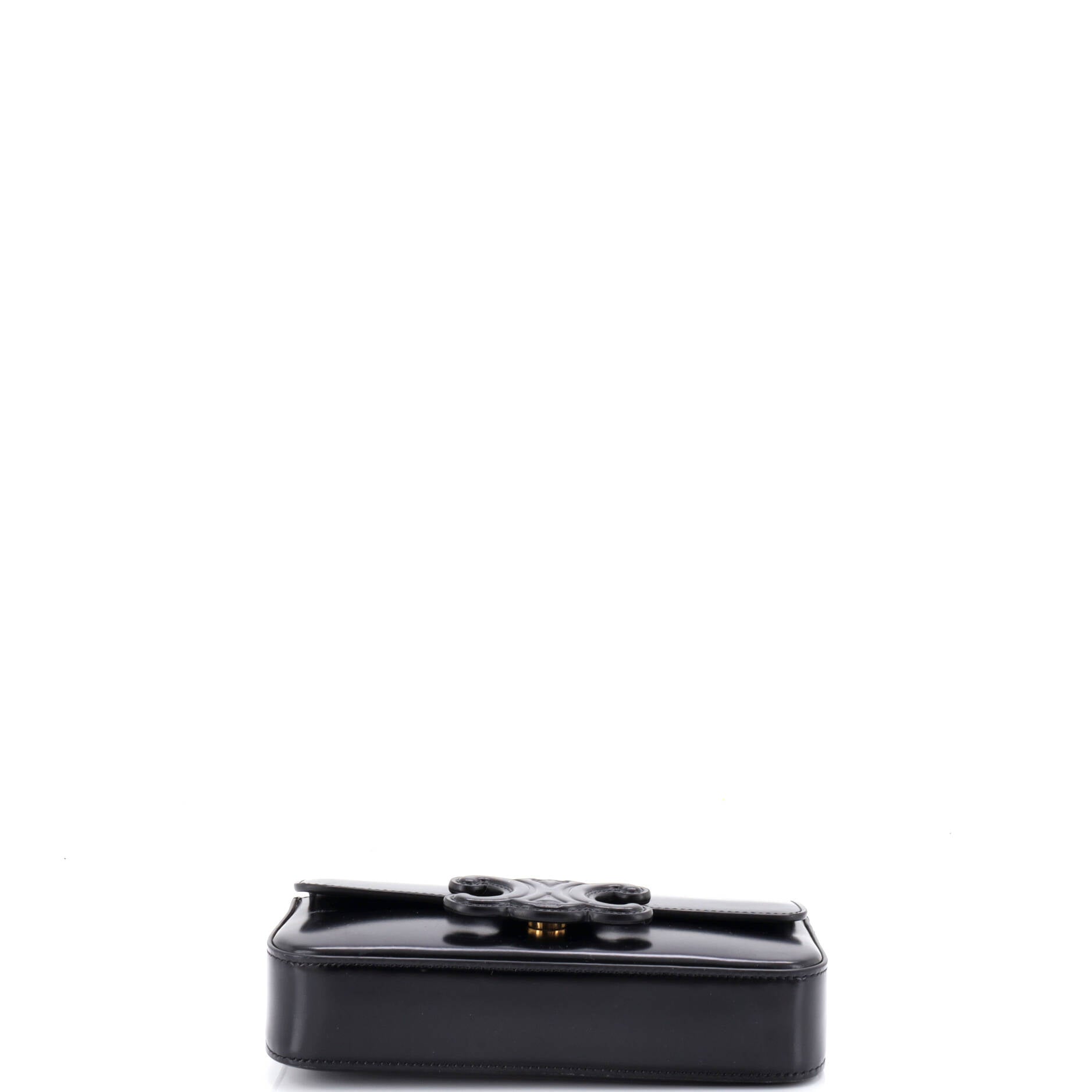 Triomphe Chain Shoulder Bag Leather Small