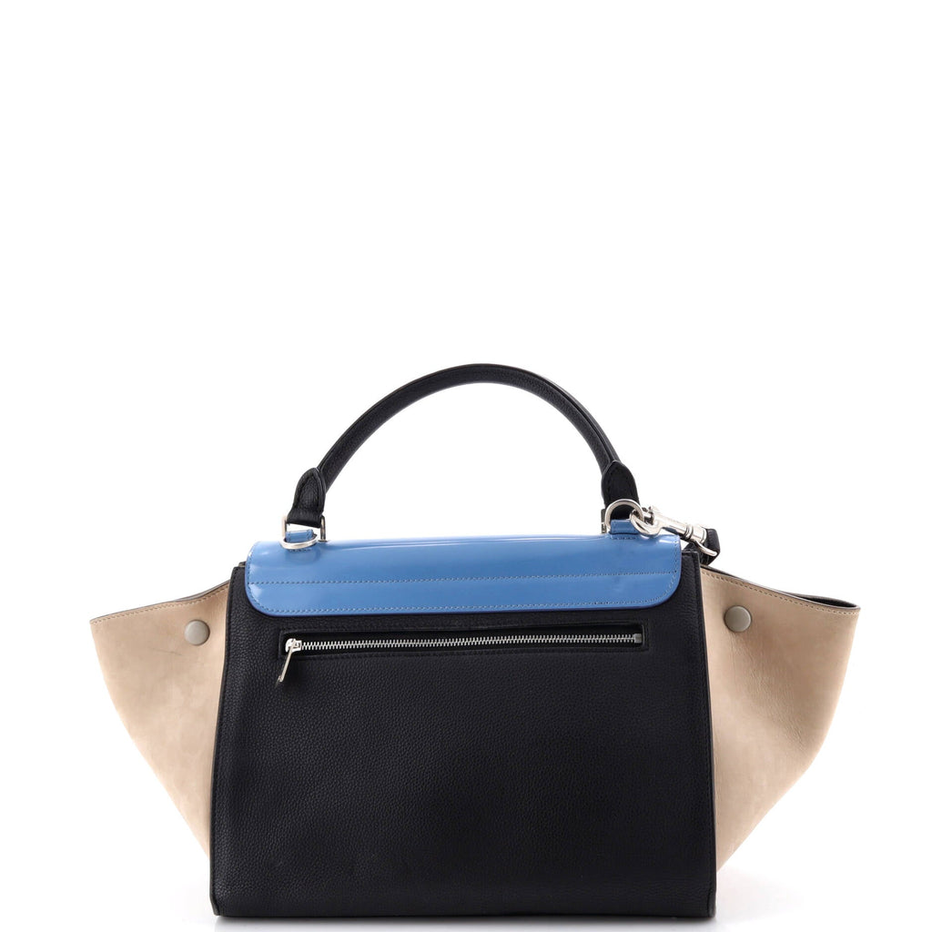Trapeze Bag Leather with Patent Small