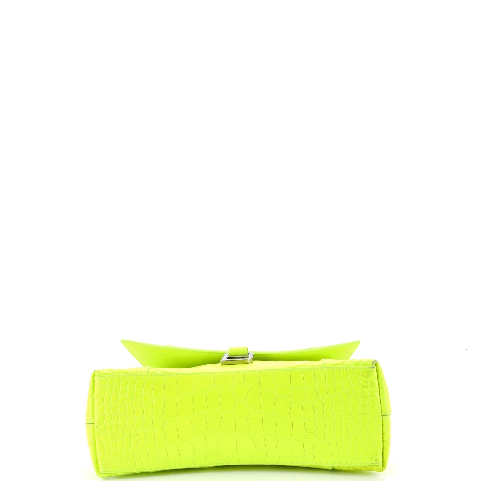 Downtown S Chain-Handle Shoulder Bag Crocodile Embossed Leather Small