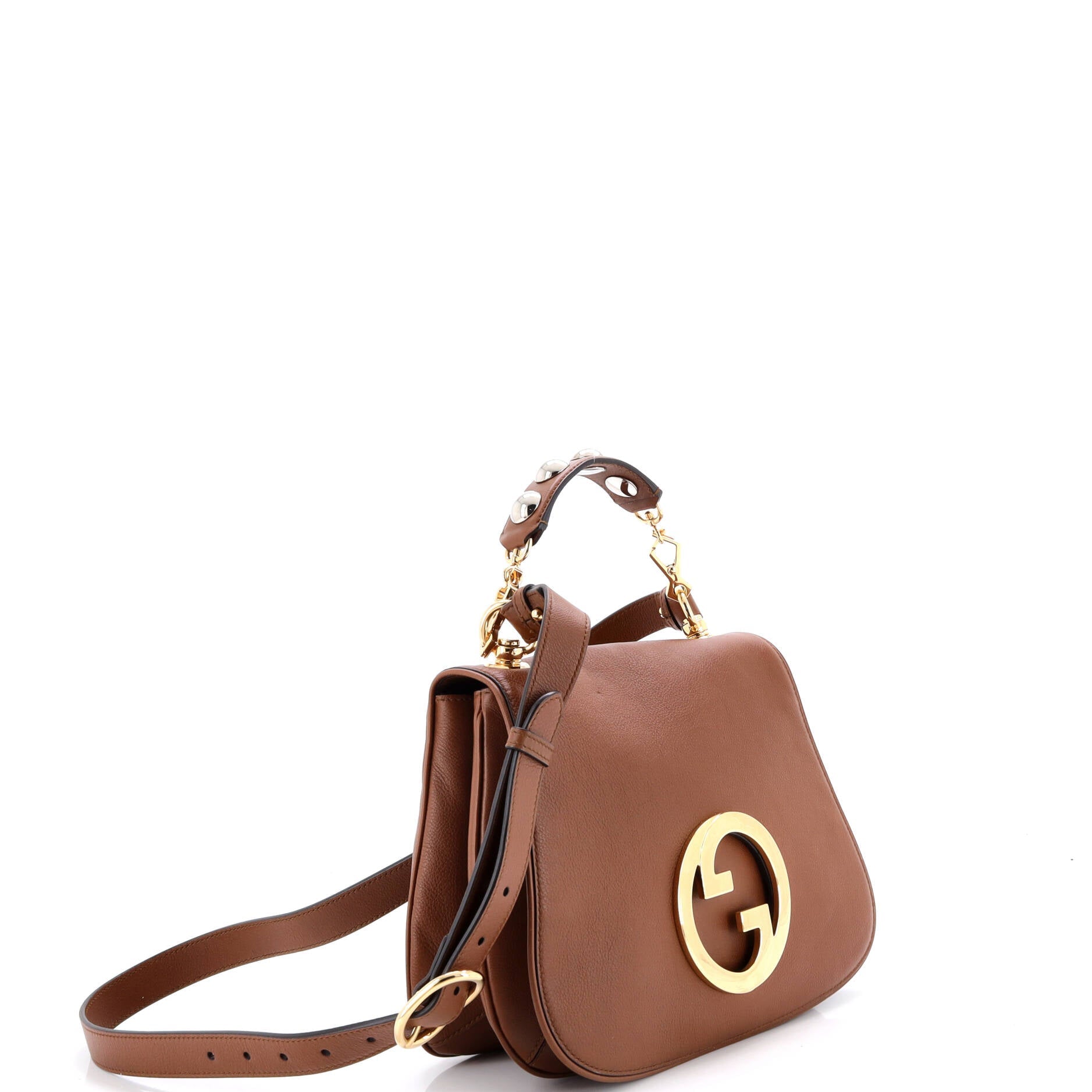 Web Blondie Shoulder Flap Bag Leather Medium