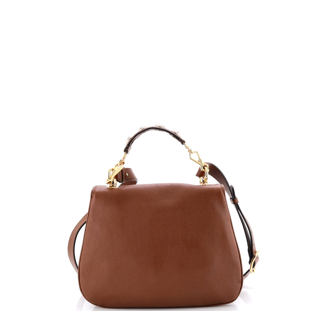 Web Blondie Shoulder Flap Bag Leather Medium