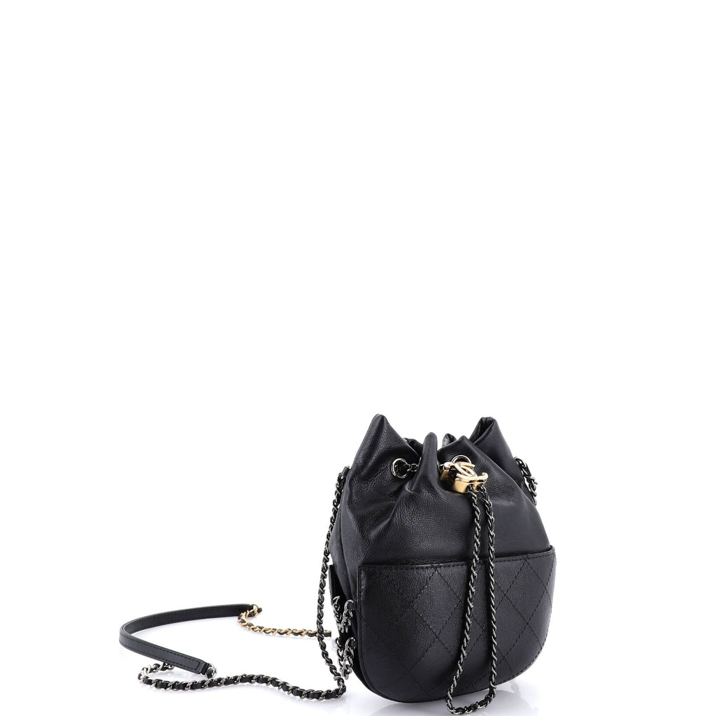 Gabrielle Drawstring Bag Quilted Calfskin Small